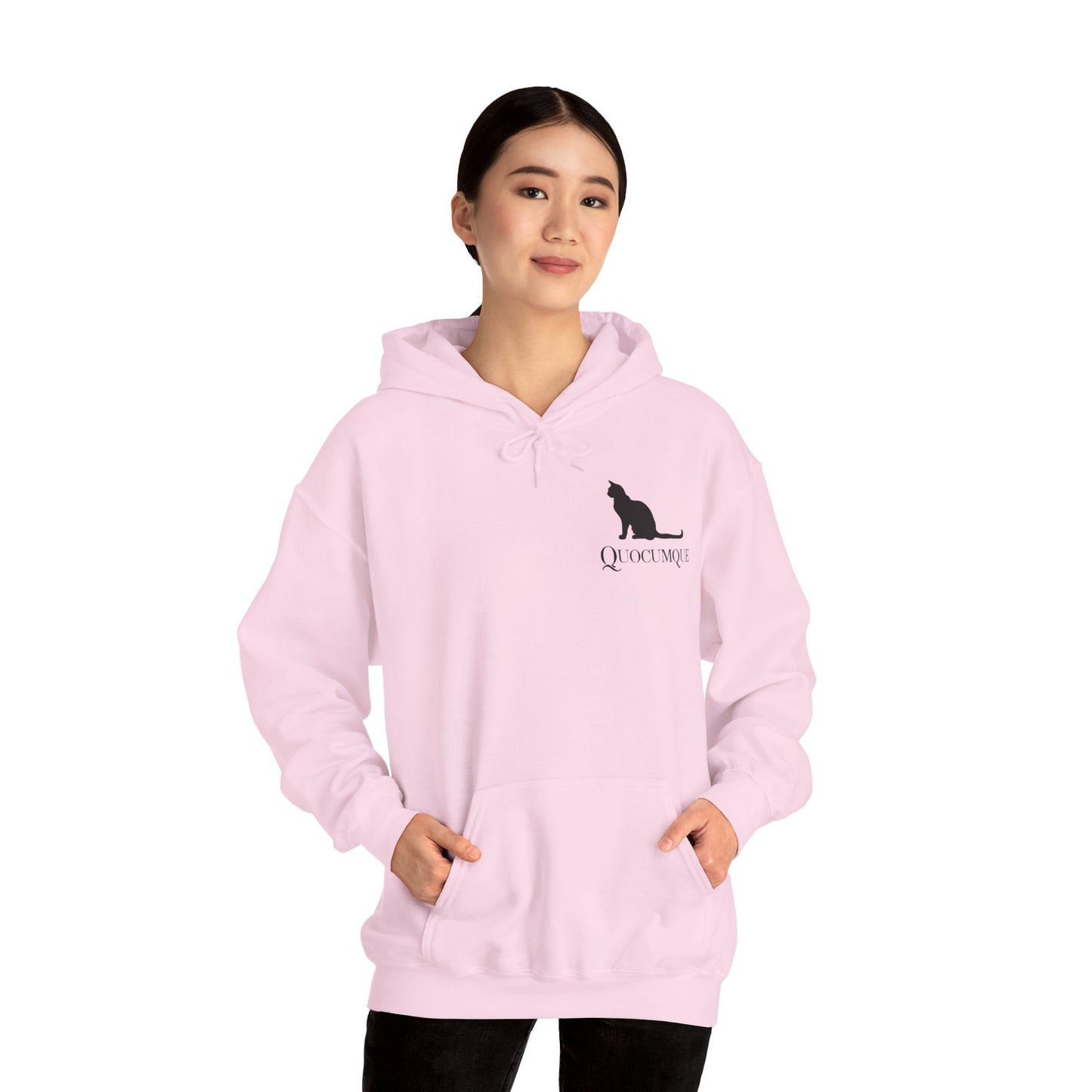 Sweat-Shirt Quocumque " Chat", Adulte, Unisexe, Homme, Femme, Sportive, Sportif, Décontracté, Élégant, Urbain, Classique,  Patte de Velours