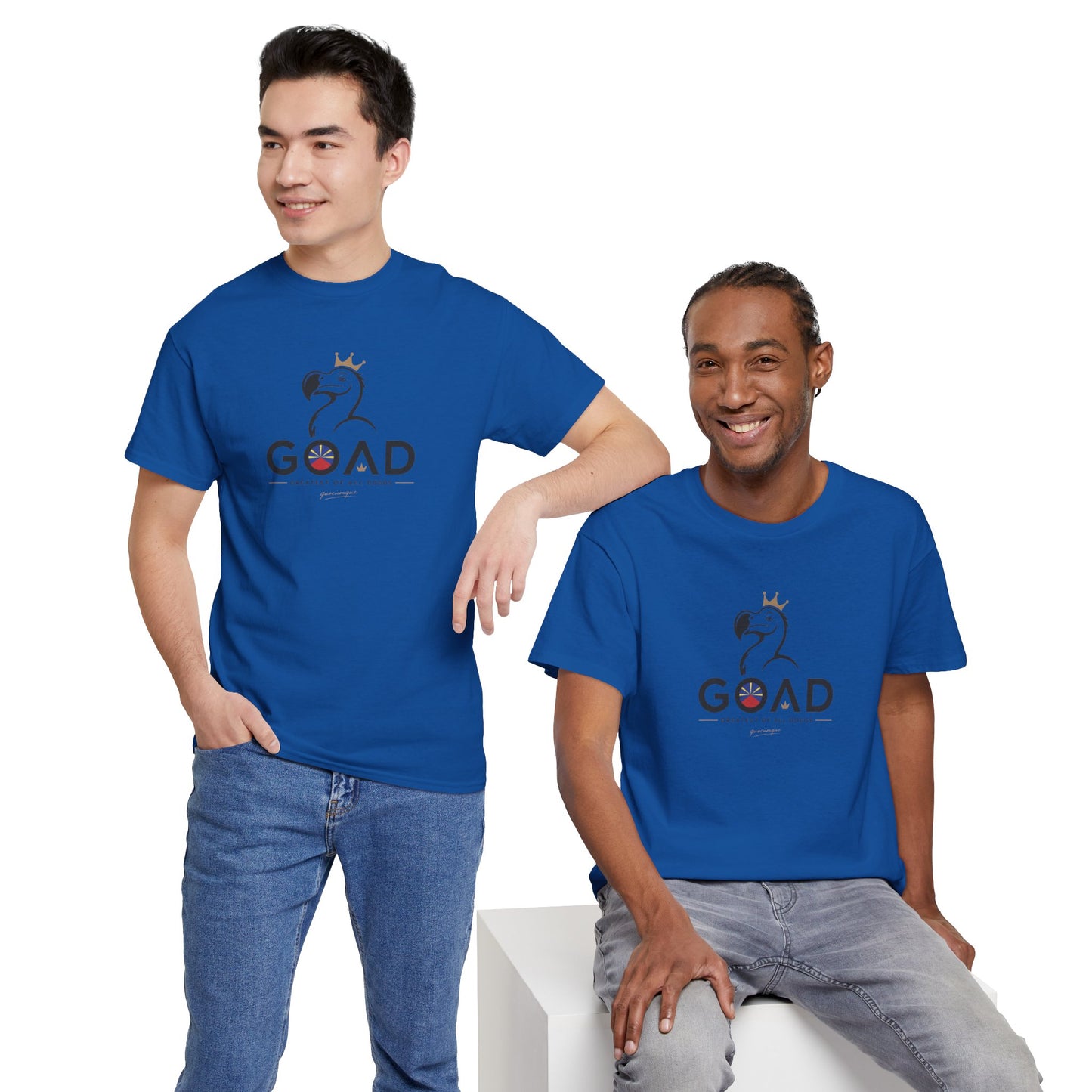 T-shirt "GOAD ", Greatest Of All Dodos, Île de La Réunion", Confort Coton, Sobre, Elégant, Souvenir Unique, Cadeau, Unisexe, Esprit Voyageur