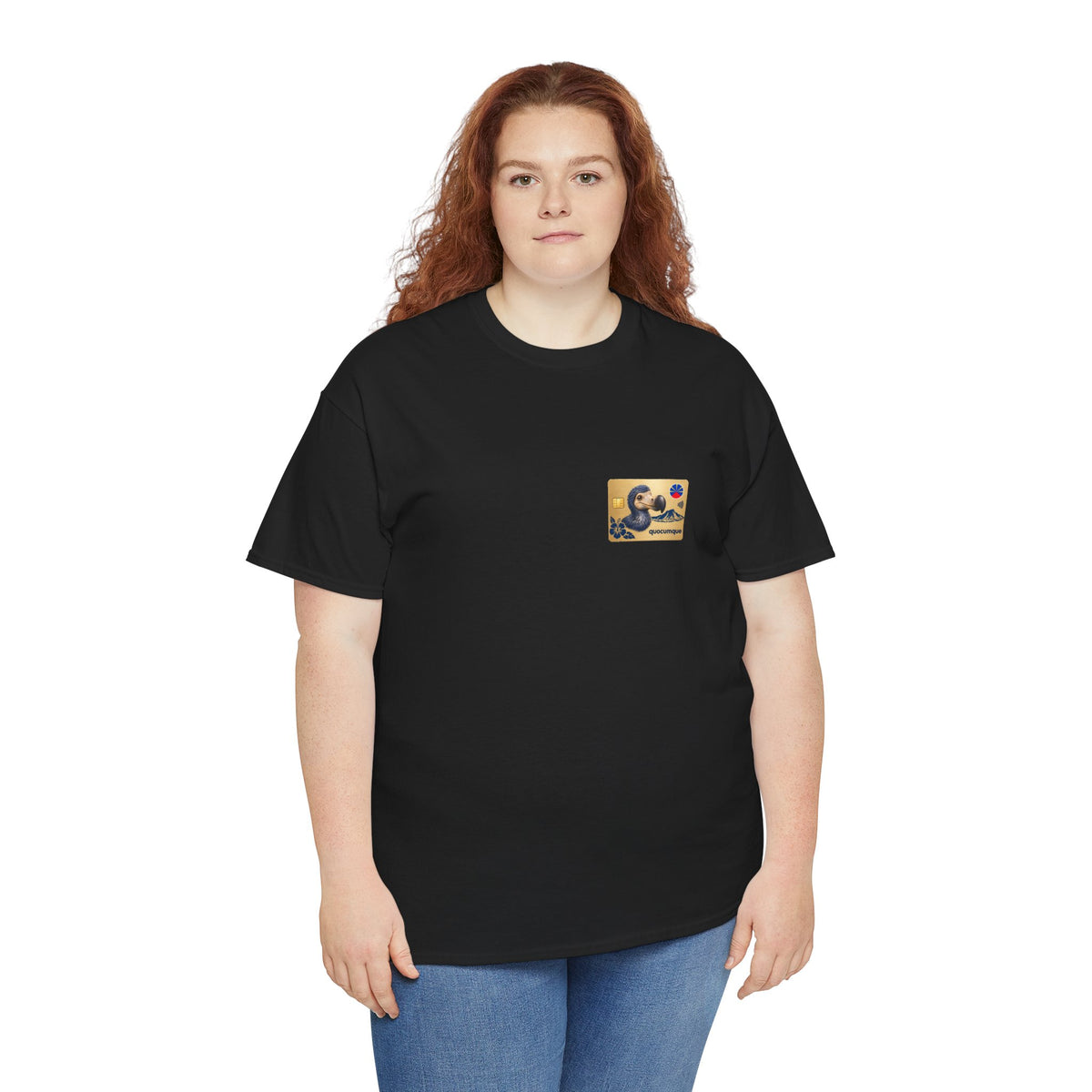 T-shirt "Quocumque Gold", Exotisme, Destination Île de La Réunion, Confort Coton, Sobre, Elégant, Souvenir Unique, Cadeau, Unisexe, Esprit Voyageur