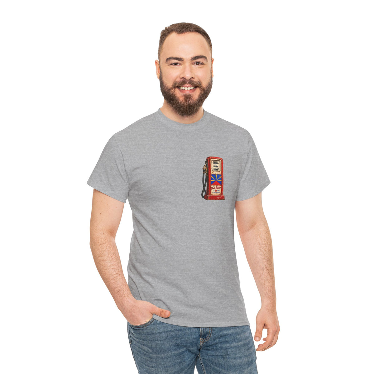 T-shirt Quocumque, "Station Essence", Discret, Île de La Réunion, Confort Coton, Elégant, Souvenir Unique, Cadeau, Unisexe, Esprit Voyageur, Créole, Bourbon