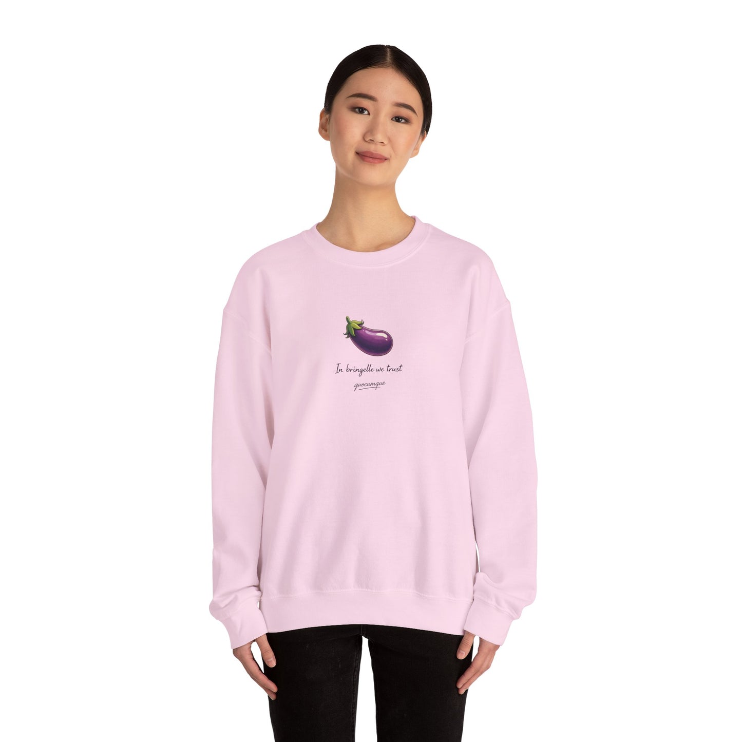 Sweat Quocumque "Bringelle", Exotique, Destination Île De La Réunion, Adulte, Homme, Femme, Sportive, Sportif, Décontracté, Drapeau Régional