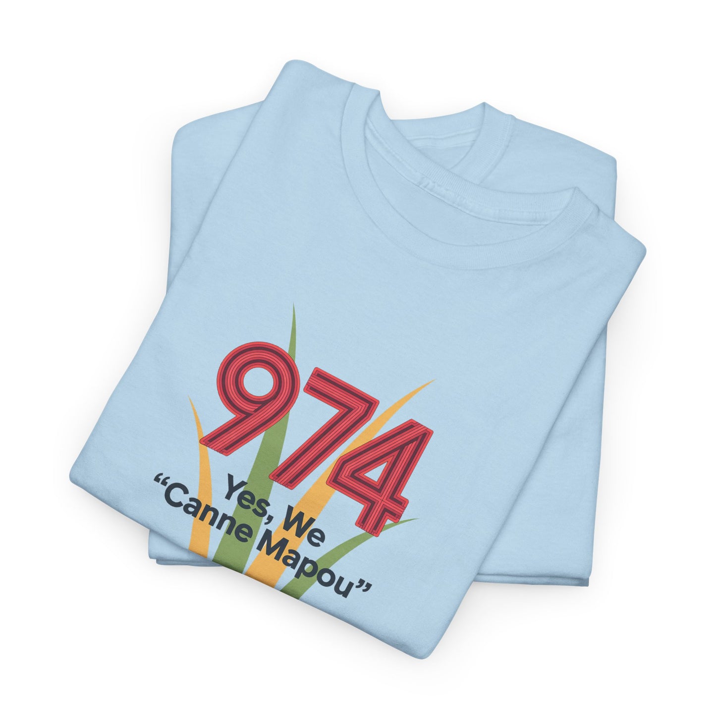 T-Shirt "Canne Mapou", Exotisme, Destination Île de La Réunion, Confort Coton, Sobre, Elégant, Souvenir Unique, Cadeau, Unisexe, Esprit Voyageur