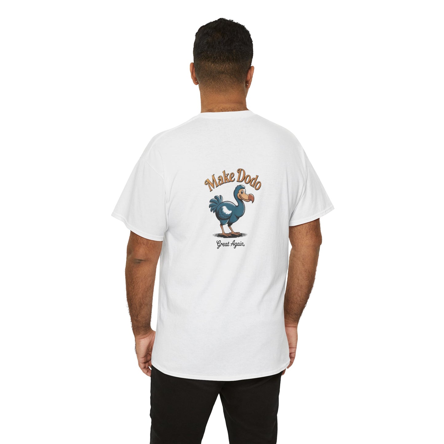 T-Shirt "Make Dodo Great Again", Exotisme, Destination Île de La Réunion, Confort Coton, Sobre, Elégant, Souvenir Unique, Cadeau, Unisexe, Esprit Voyageur