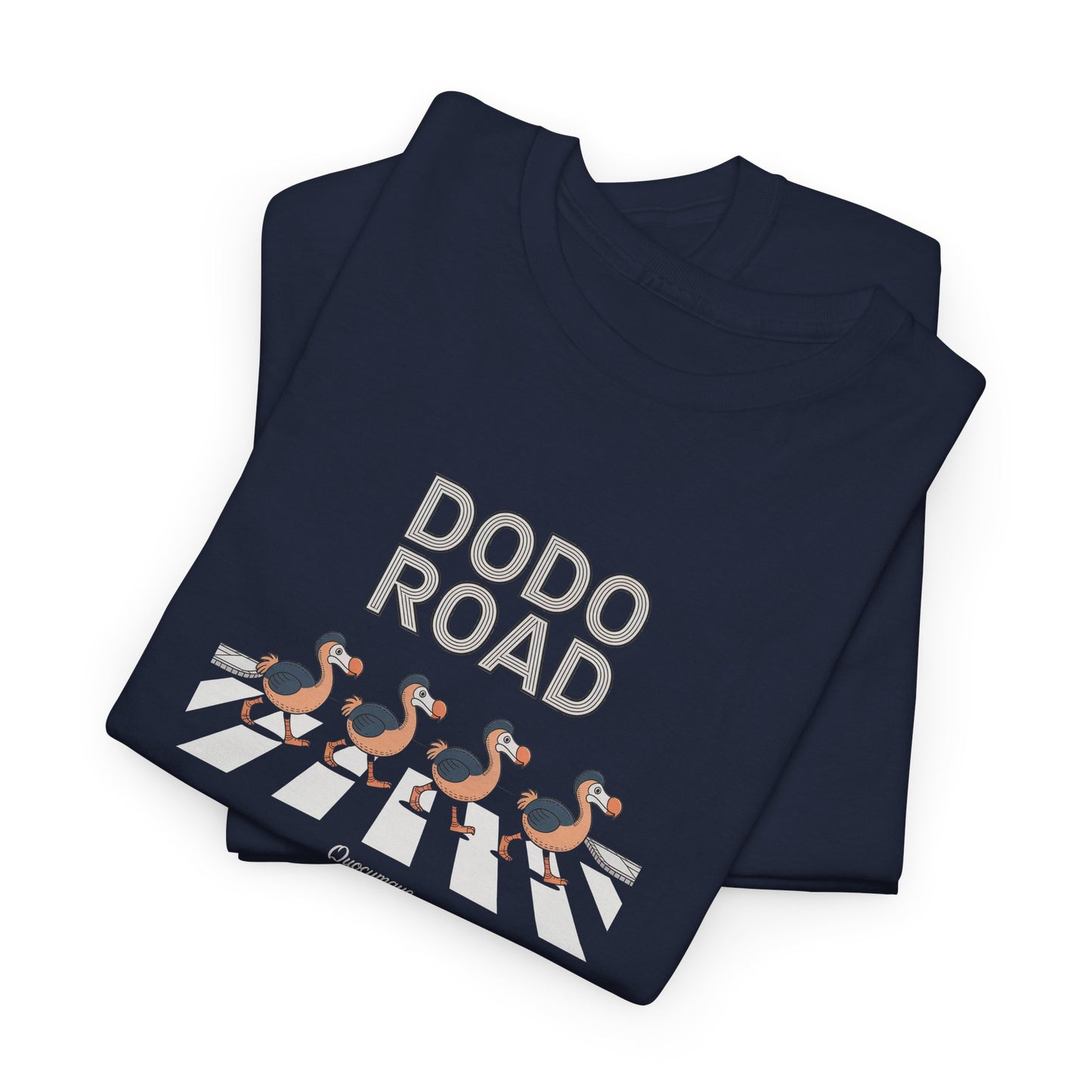 T-shirt Quocumque, " Dodo Road ", Île de La Réunion, Confort Coton, Elégant, Souvenir Unique, Cadeau, Unisexe, Esprit Voyageur, Créole, Bourbon