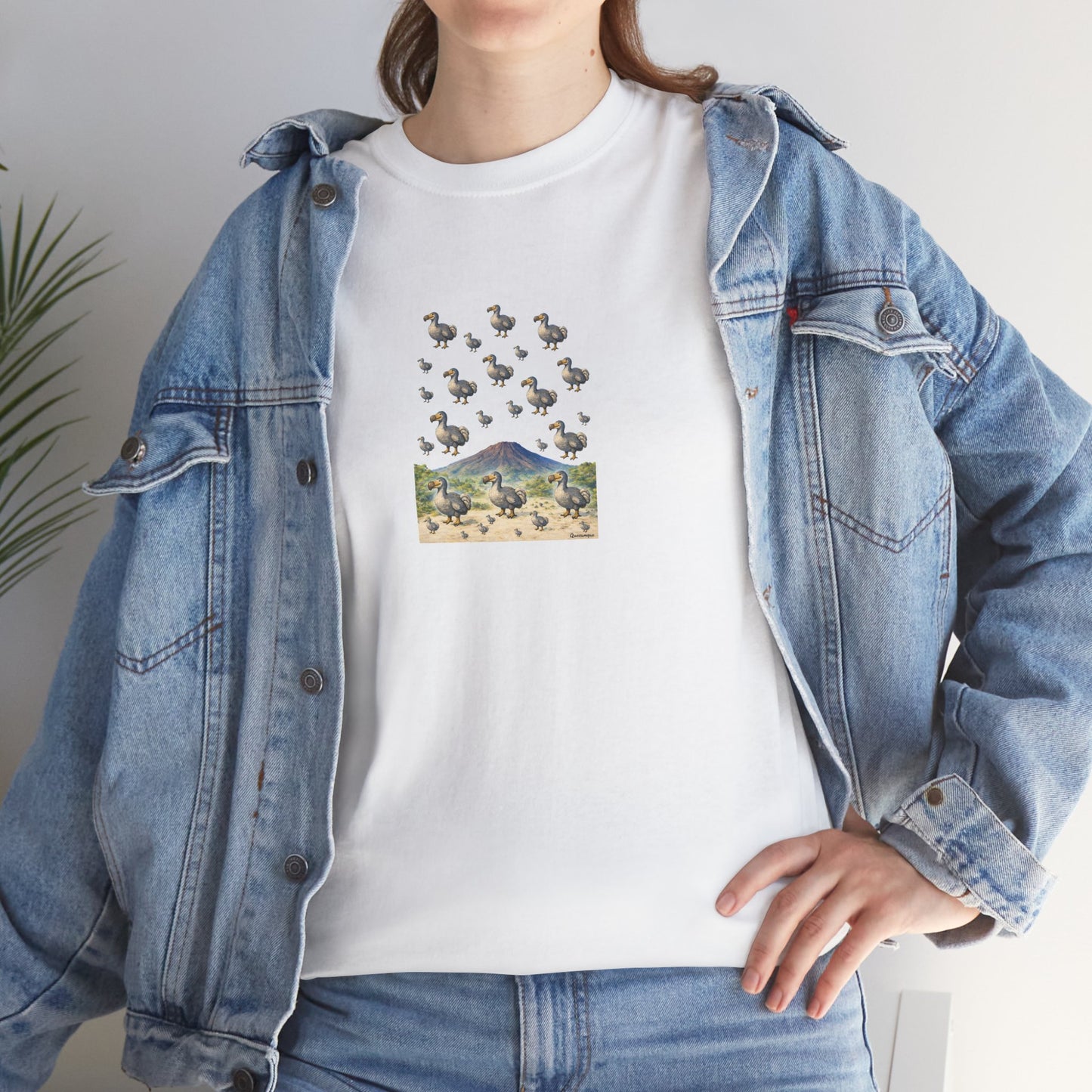 T-shirt "Groupe Dodo ", Île de La Réunion", Confort Coton, Sobre, Elégant, Souvenir Unique, Cadeau, Unisexe, Esprit Voyageur