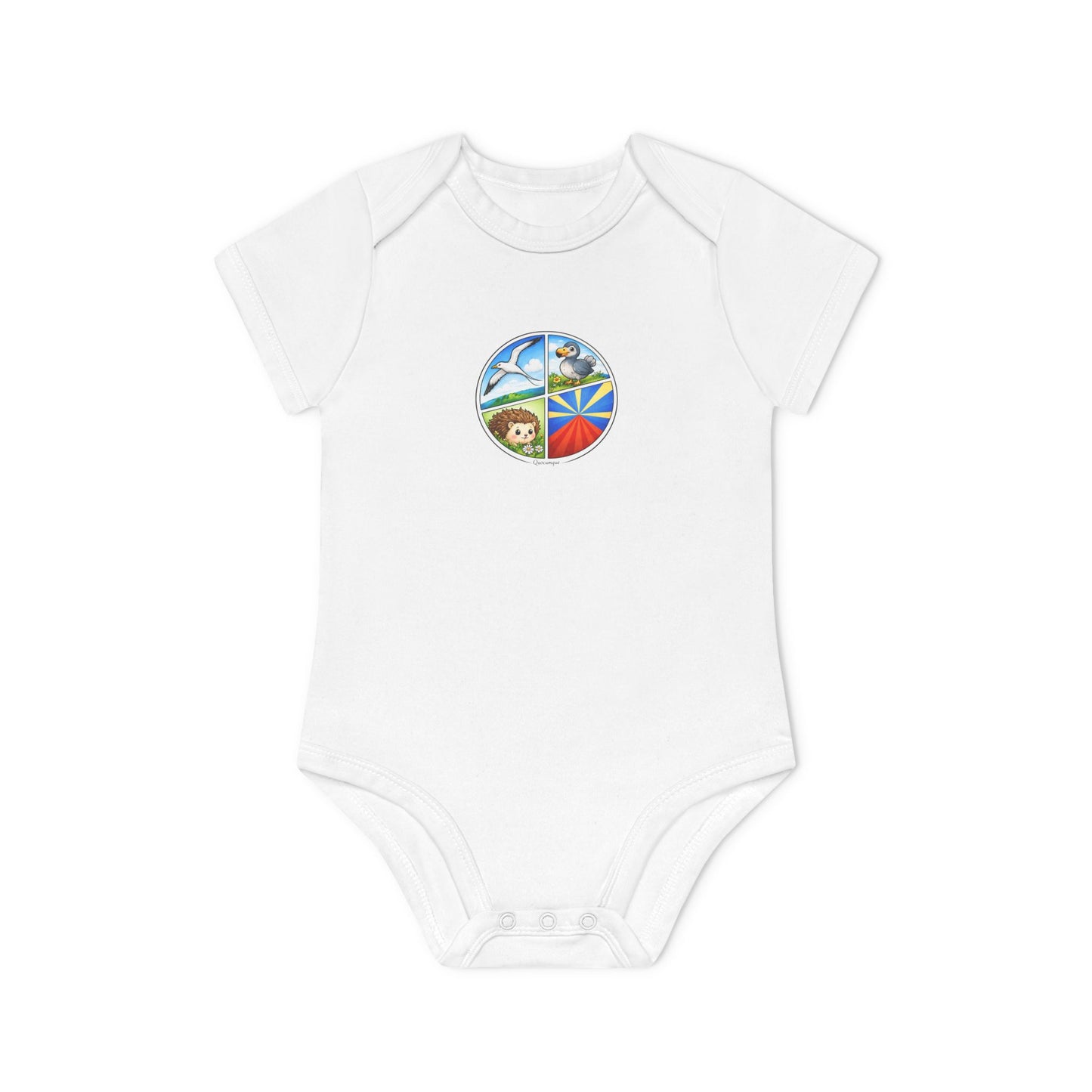 Body Bébé "Pastille Bourbon", Île de La Réunion, Douceur Coton, Cadeau Naissance,  Confort Coton Bio, Style Unique, Cadeau Parfait