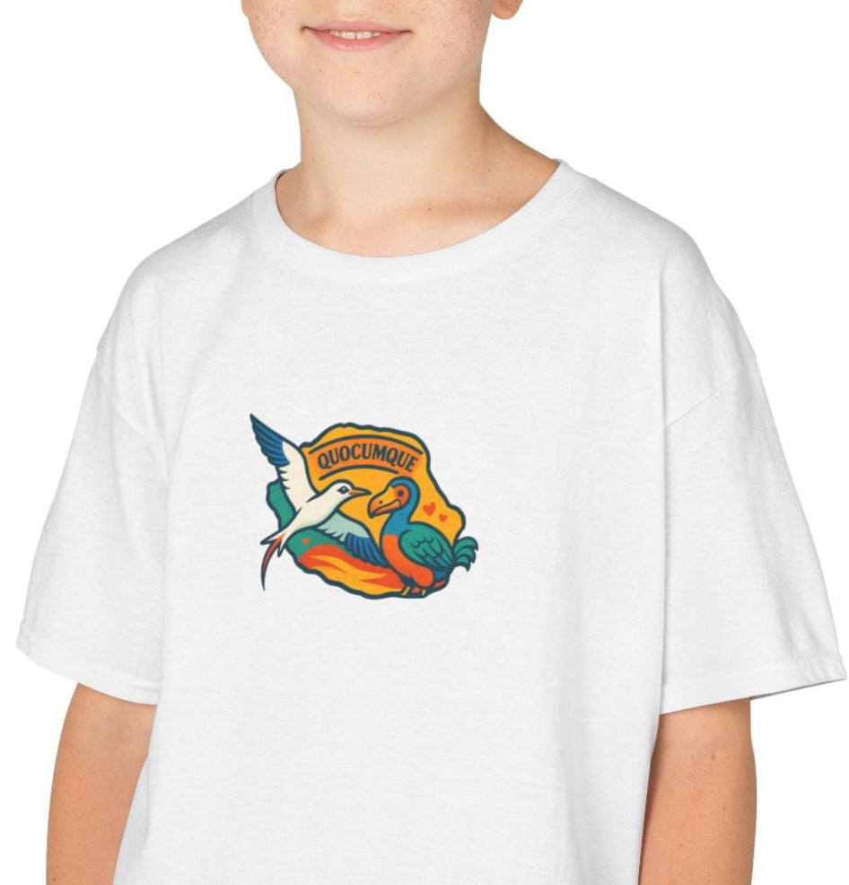 T-shirt Animal "Dodo Paille En Queue" Pour Marmailles, Île de La Réunion, Douceur Coton, Style Unique, Cadeau Parfait, Quocumque, Vêtement Enfant Ado