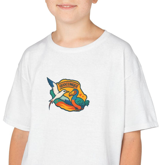 T-shirt Animal "Dodo Paille En Queue" Pour Marmailles, Île de La Réunion, Douceur Coton, Style Unique, Cadeau Parfait, Quocumque, Vêtement Enfant Ado