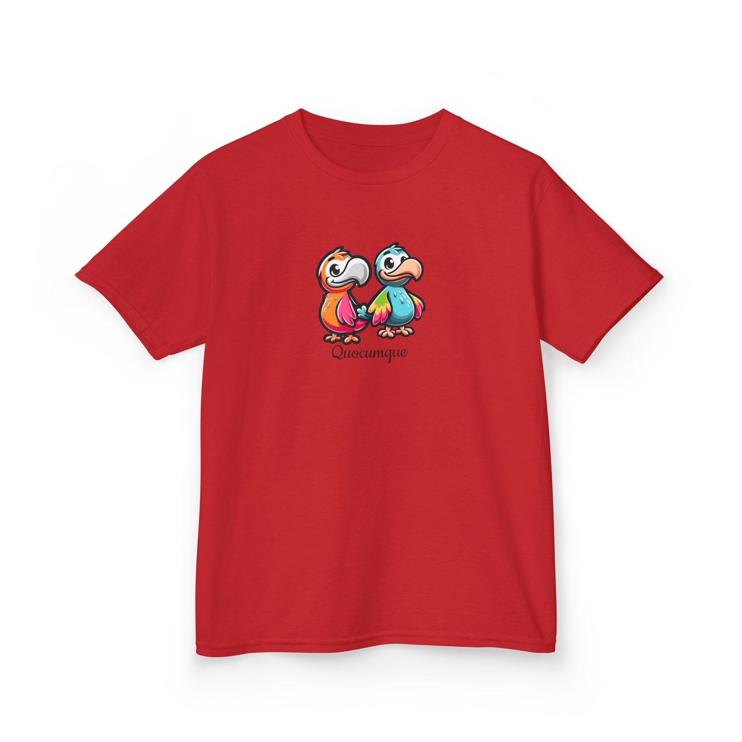 T-shirt Animal Duo Dodos  Pour Marmailles, Île de La Réunion, Douceur Coton, Style Unique, Cadeau Parfait, Quocumque, Vêtement Enfant Ado