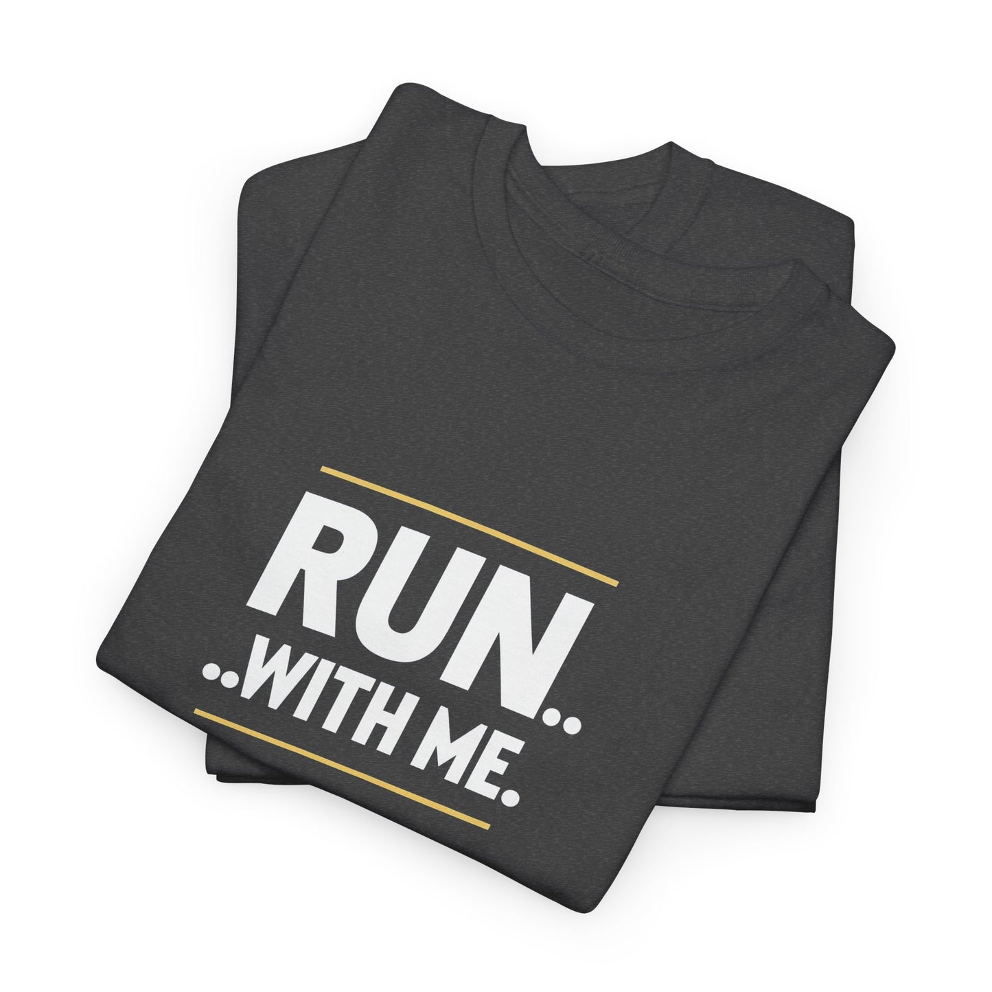 T-shirt Quocumque "RUN With me ", Île de La Réunion", Confort Coton, Sobre, Elégant, Souvenir Unique, Cadeau, Unisexe, Esprit Voyageur