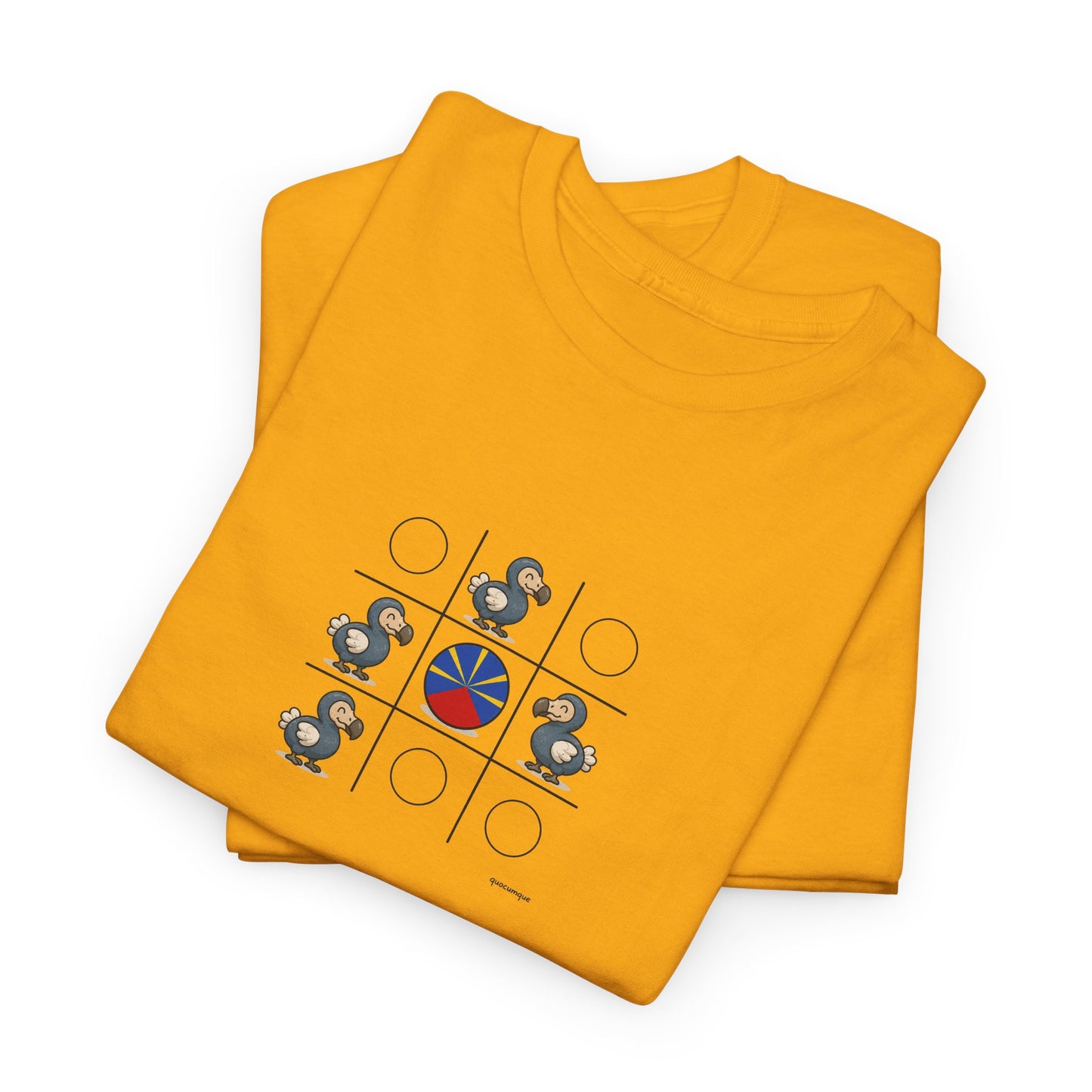 T-shirt Quocumque, " Dodo Morpion ", Île de La Réunion, Confort Coton, Elégant, Souvenir Unique, Cadeau, Unisexe, Esprit Voyageur, Créole, Bourbon