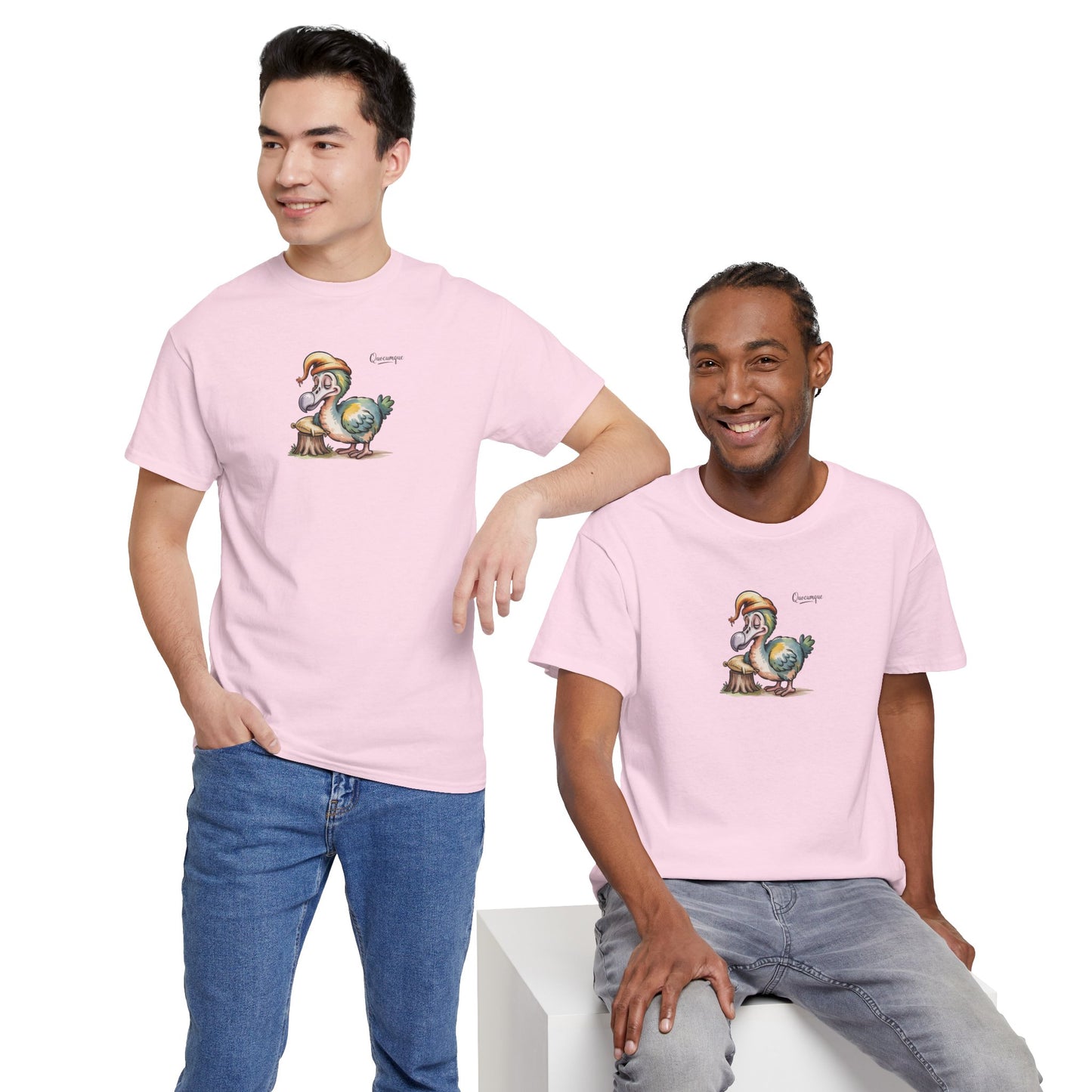 T-shirt " Dodo Ti-Lamp Ti Lamp ", Île de La Réunion, Confort Coton, Elégant, Souvenir Unique, Cadeau, Unisexe, Esprit Voyageur, Créole, Bourbon