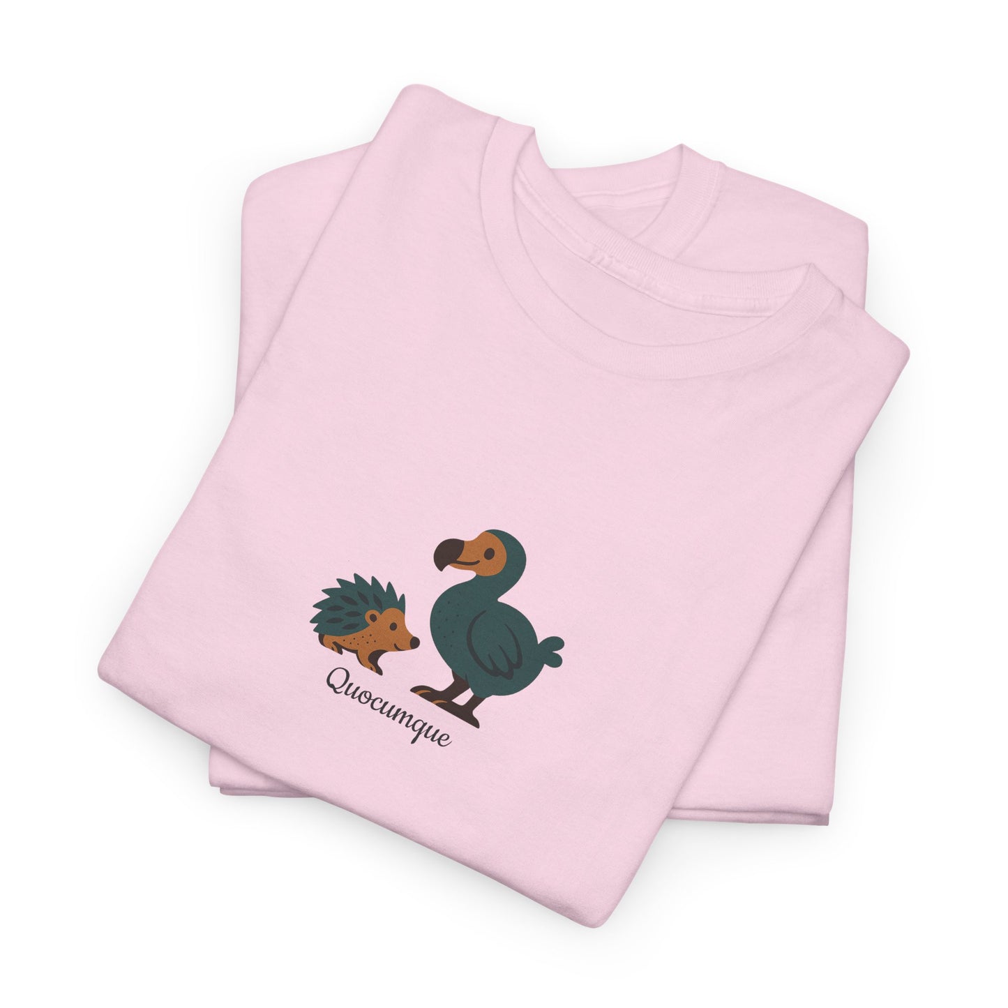 T-shirt Quocumque, "Tangue et Dodo", Île de La Réunion, Confort Coton, Elégant, Souvenir Unique, Cadeau, Unisexe, Esprit Voyageur, Créole, Bourbon