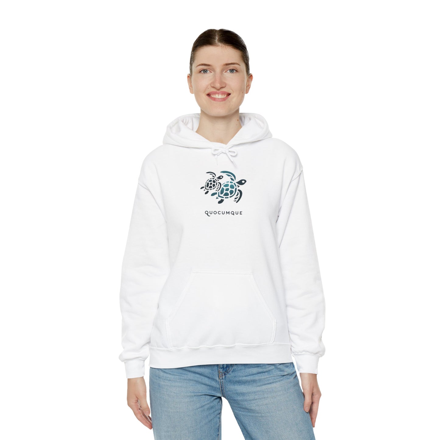 Sweat-Shirt à Capuche Collection " Tortue Marine", Adulte, Homme, Femme, Sportive, Sportif, Décontracté, Classique, La Réunion