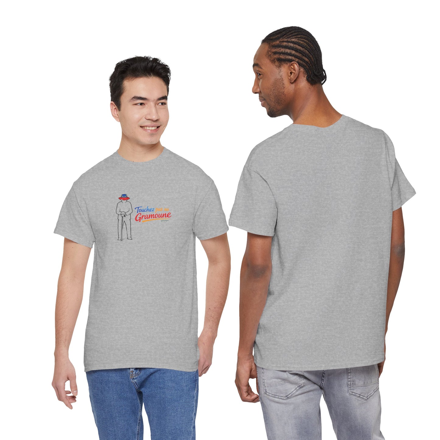 T-shirt "Gramoune", Île de La Réunion, Confort Coton, Sobre, Elégant, Souvenir Unique, Cadeau, Unisexe, Esprit Voyageur