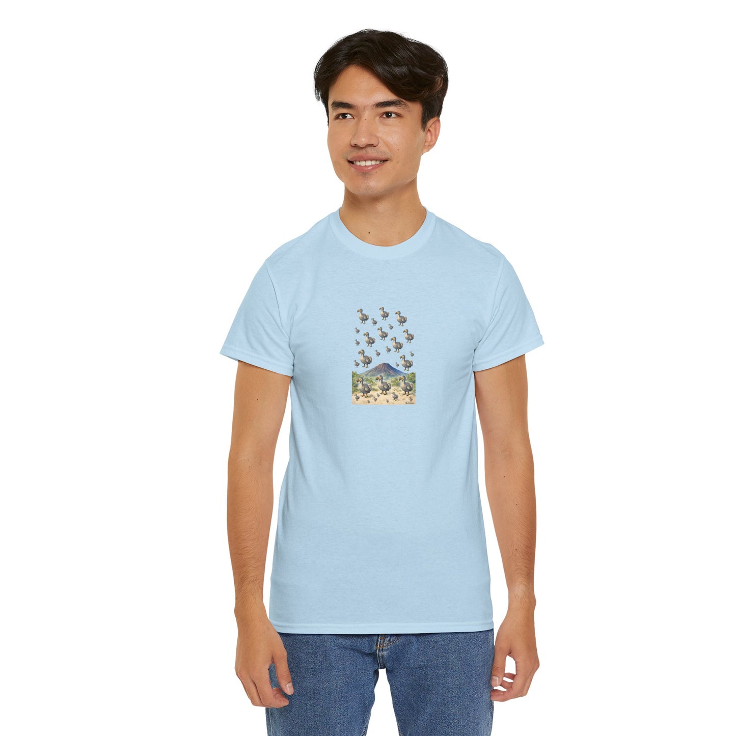 T-shirt "Groupe Dodo ", Île de La Réunion", Confort Coton, Sobre, Elégant, Souvenir Unique, Cadeau, Unisexe, Esprit Voyageur