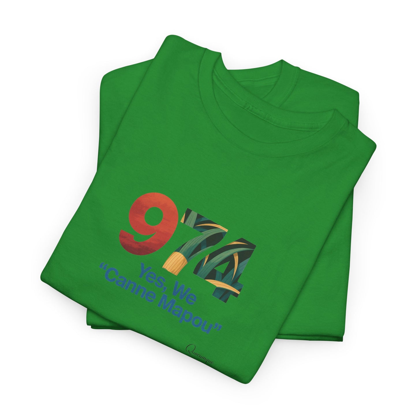 T-Shirt "Canne Mapou", Exotisme, Destination Île de La Réunion, Confort Coton, Sobre, Elégant, Souvenir Unique, Cadeau, Unisexe, Esprit Voyageur