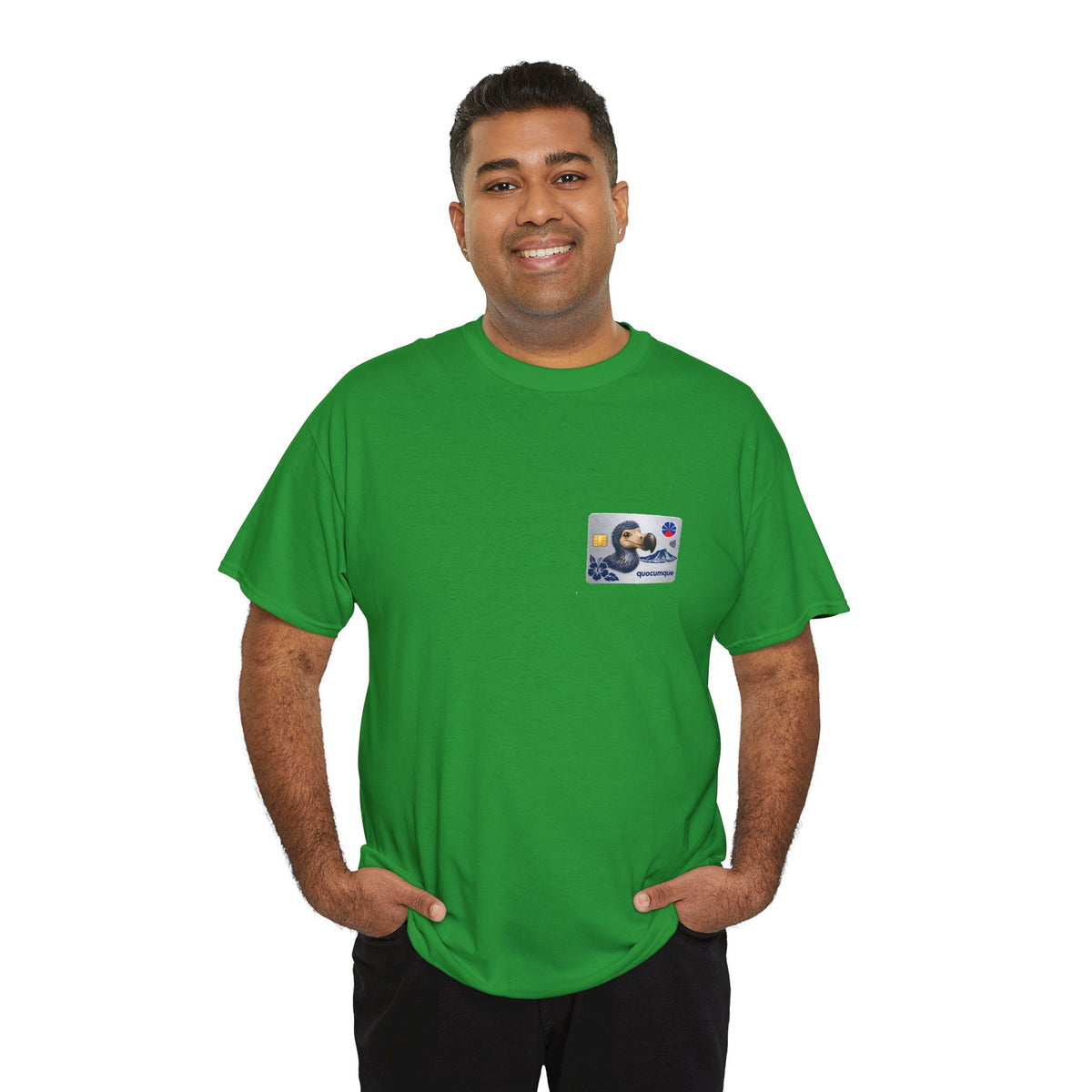 T-shirt "Quocumque Platinium", Exotisme, Destination Île de La Réunion, Confort Coton, Sobre, Elégant, Souvenir Unique, Cadeau, Unisexe, Esprit Voyageur
