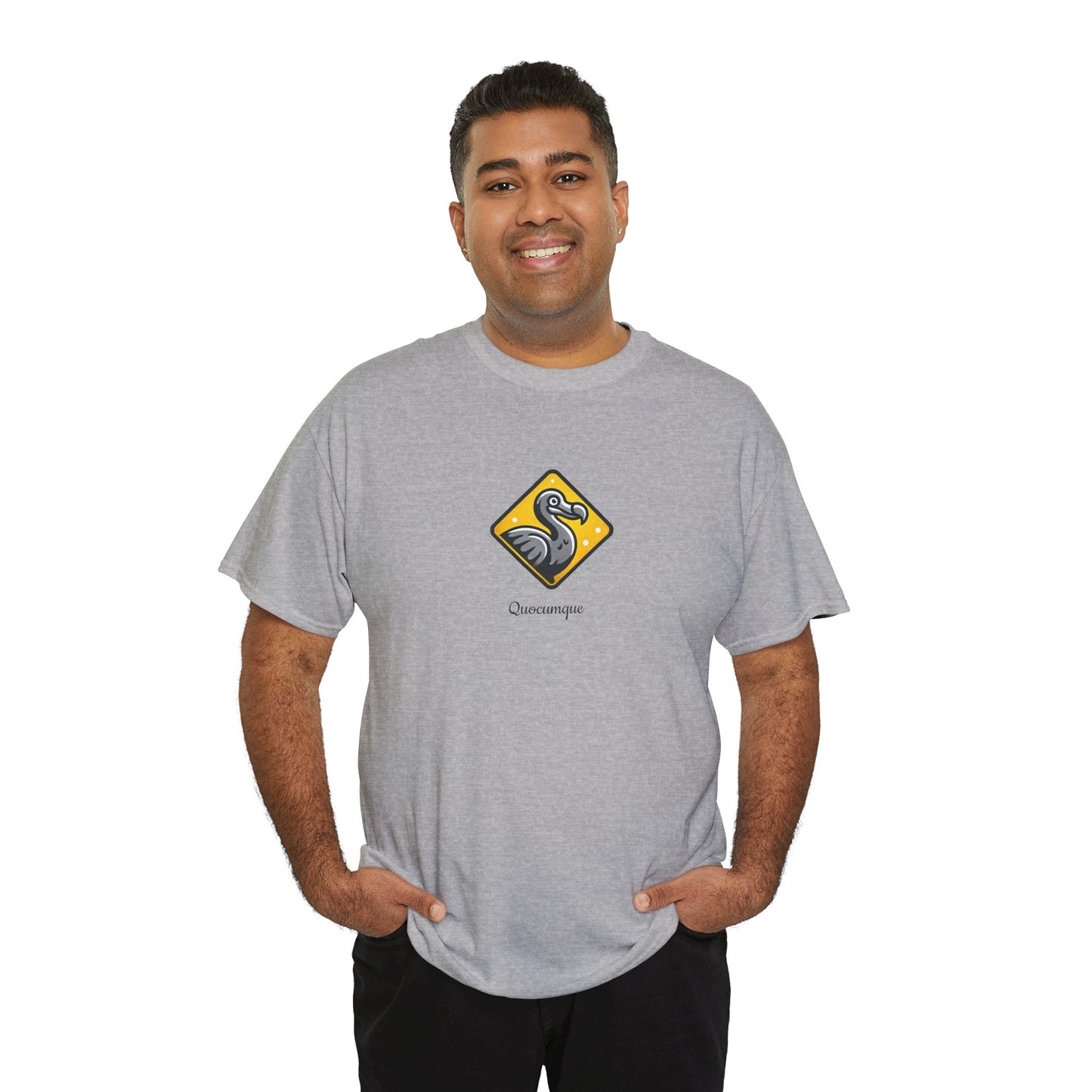 T-shirt Quocumque, "Dodo", Île de La Réunion, Confort Coton, Elégant, Souvenir Unique, Cadeau, Unisexe, Esprit Voyageur, Créole, Bourbon