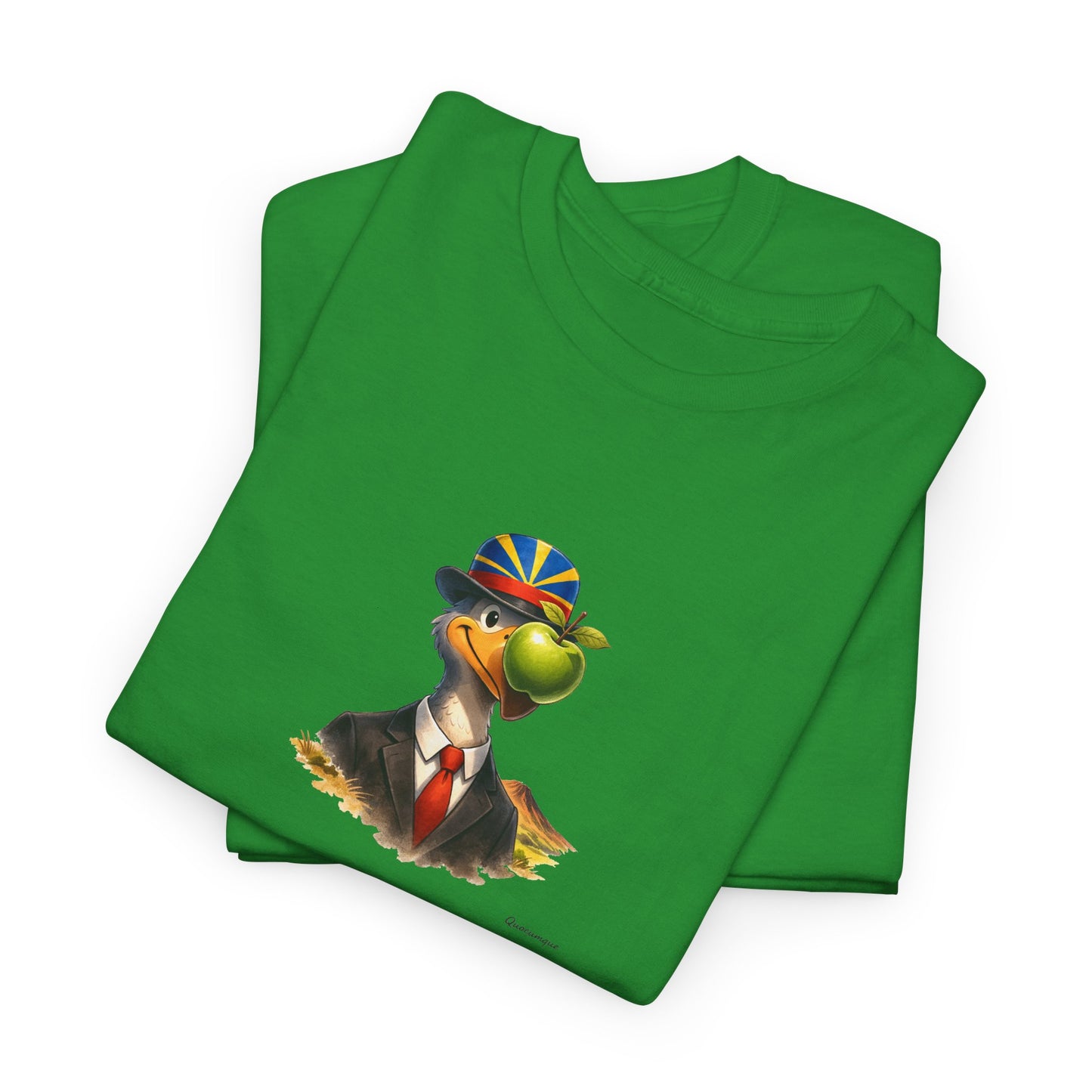 T-shirt Quocumque "The Son of Dodo " Île de La Réunion", Confort Coton, Sobre, Elégant, Souvenir Unique, Cadeau, Unisexe, Esprit Voyageur
