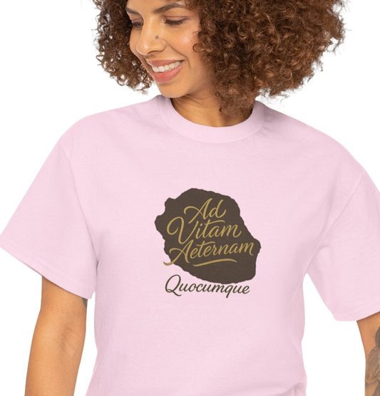 T-shirt Quocumque, Devise Latine, Confort Coton, Sobre, Elégant, Souvenir Unique, Cadeau, Unisexe, Esprit Voyageur, Adulte