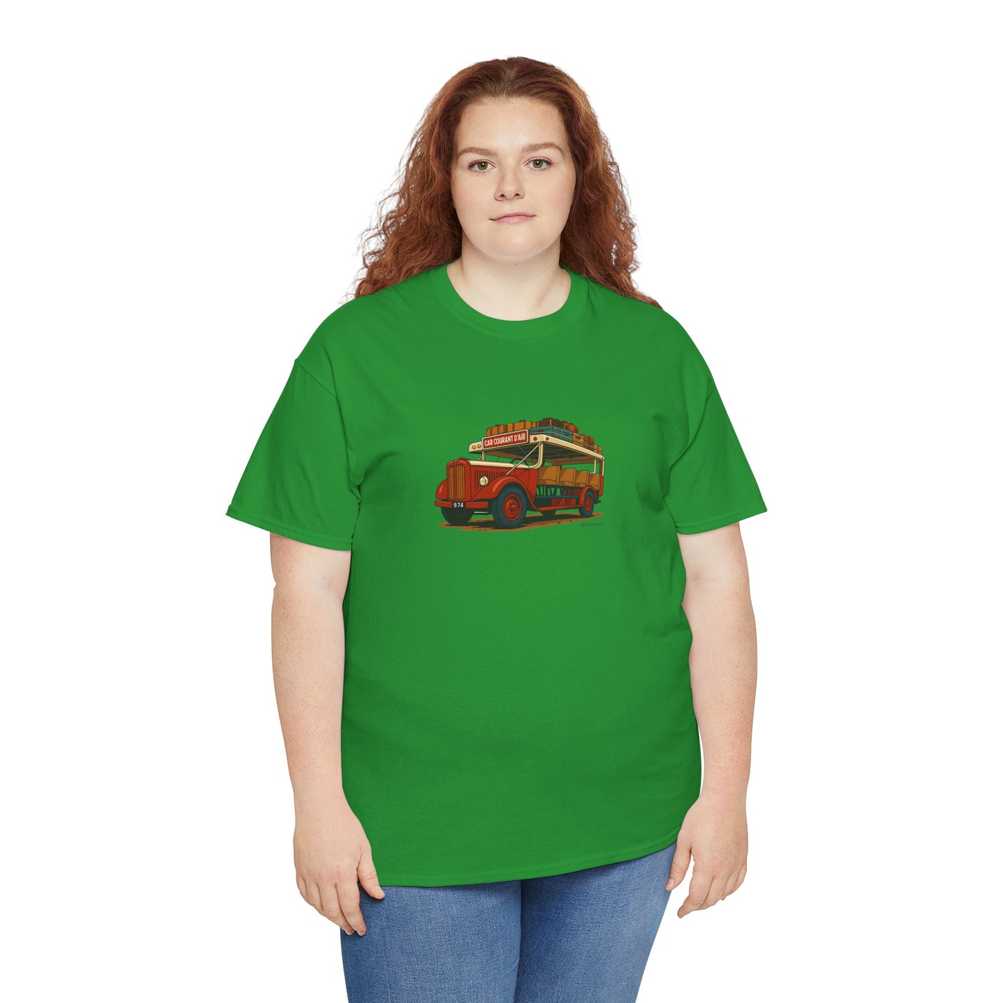 T-shirt "Car Courant d'Air, Exotisme, Destination Île de La Réunion, Confort Coton, Sobre, Elégant, Souvenir Unique, Cadeau, Unisexe, Esprit Voyageur