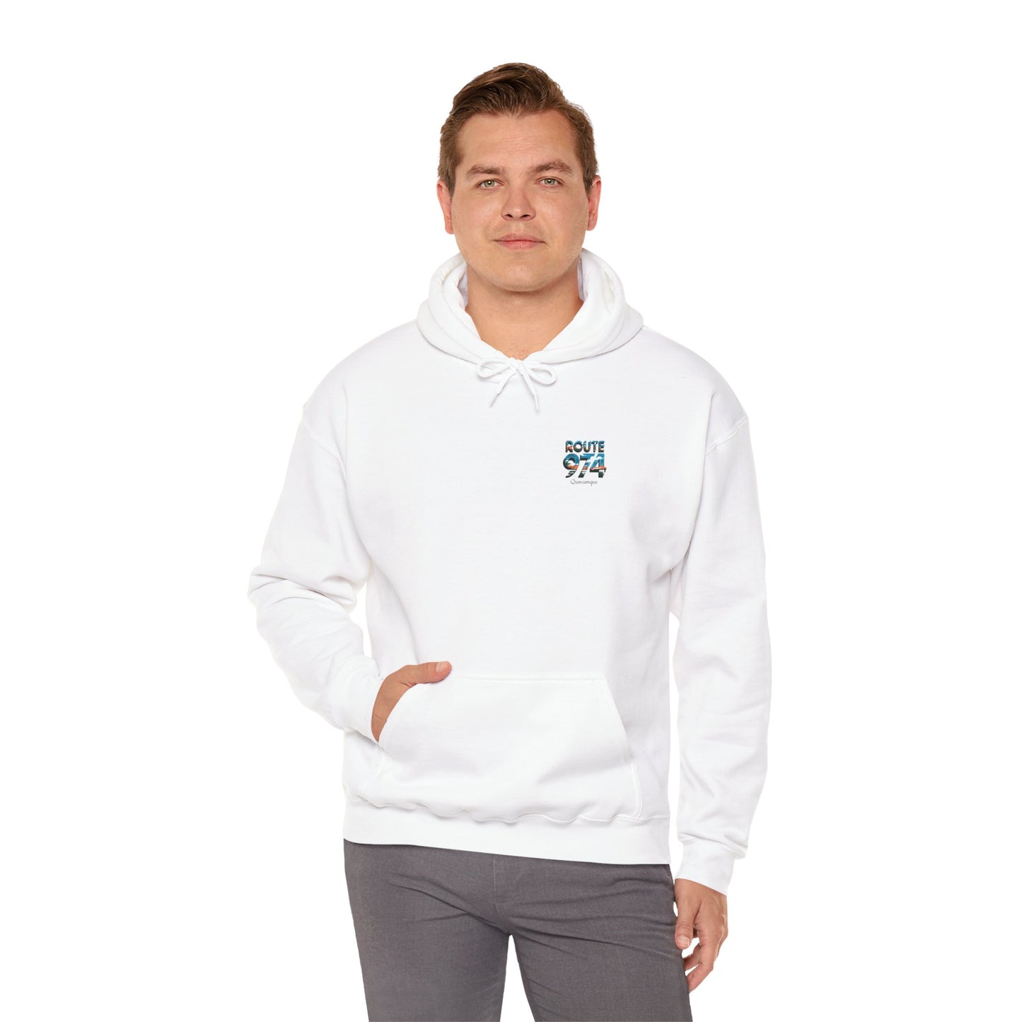Sweat-Shirt à Capuche Collection " Route 974", Exotisme, Adulte, Homme, Femme, Sportive, Sportif, Décontracté, Classique, Destination La Réunion