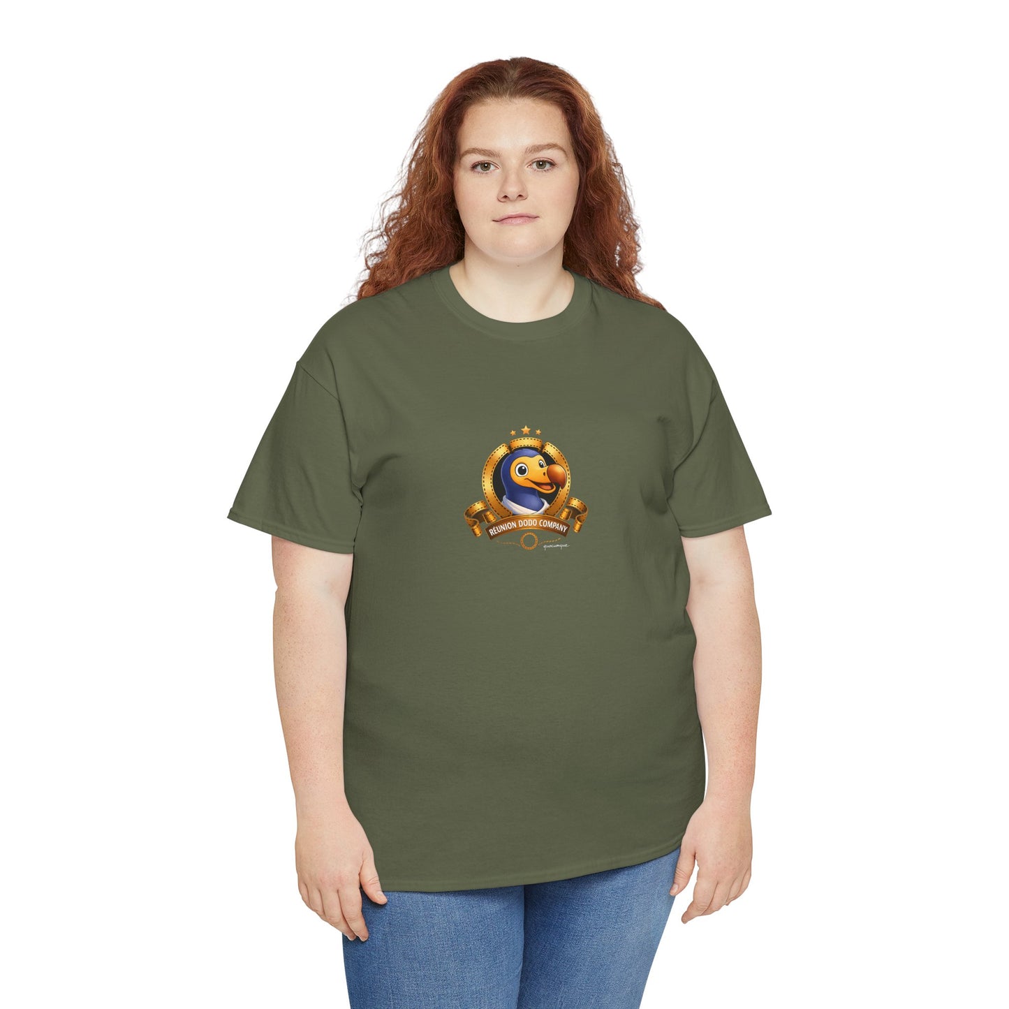 T-shirt Quocumque, " Dodo Cinéma", Île de La Réunion, Confort Coton, Elégant, Souvenir Unique, Cadeau, Unisexe, Esprit Voyageur, Créole, Bourbon