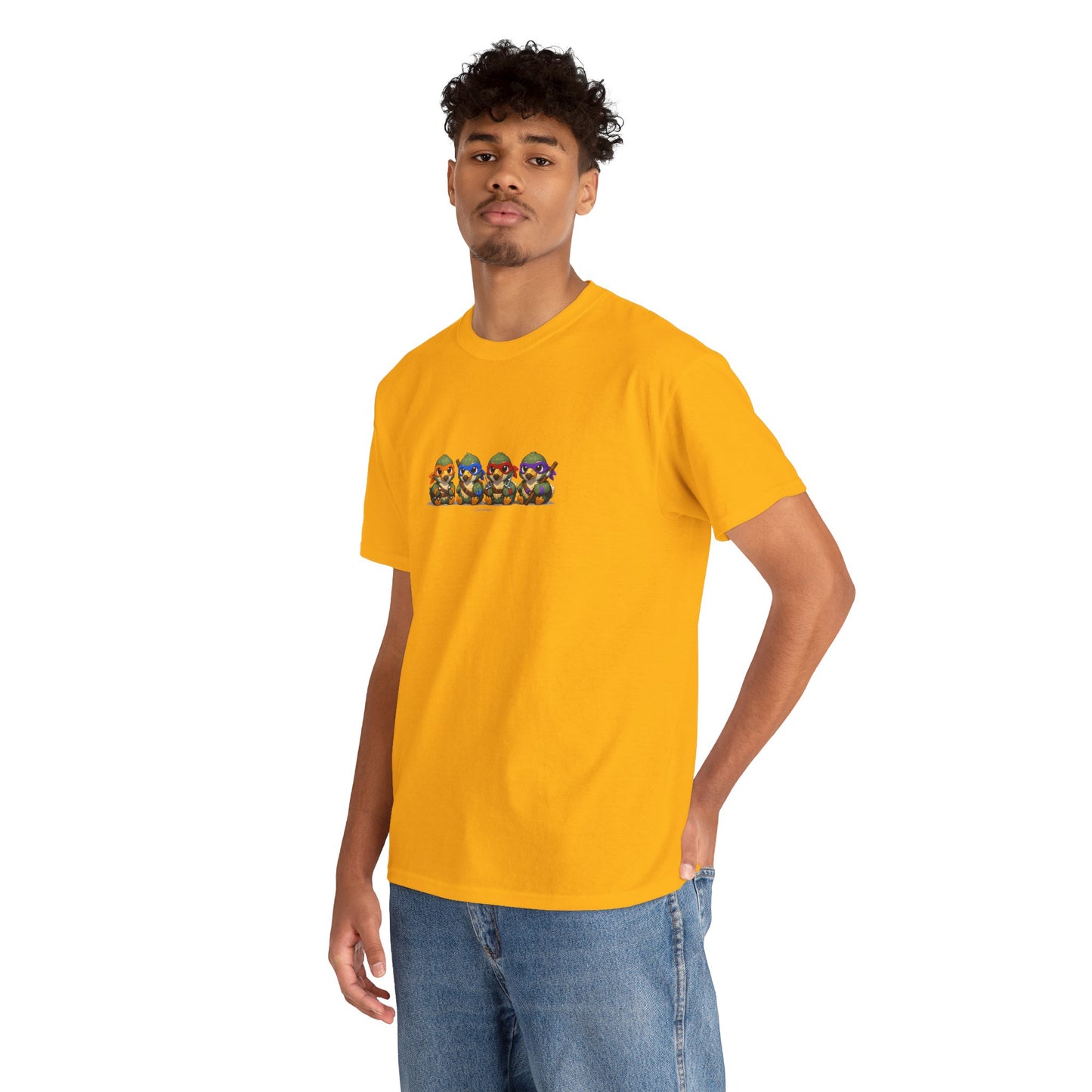 T-shirt Quocumque, " Dodos Ninjas ", Île de La Réunion, Confort Coton, Elégant, Souvenir Unique, Cadeau, Unisexe, Esprit Voyageur, Créole, Bourbon
