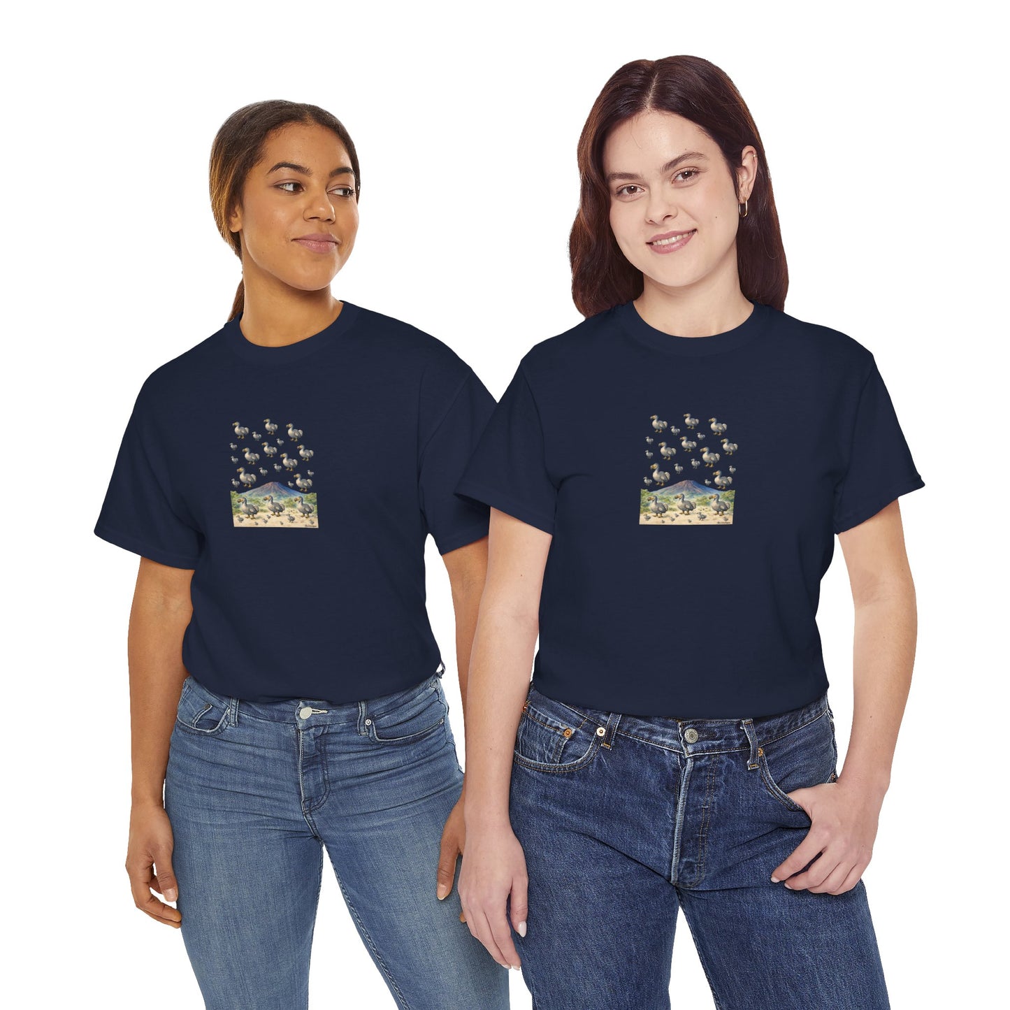 T-shirt "Groupe Dodo ", Île de La Réunion", Confort Coton, Sobre, Elégant, Souvenir Unique, Cadeau, Unisexe, Esprit Voyageur