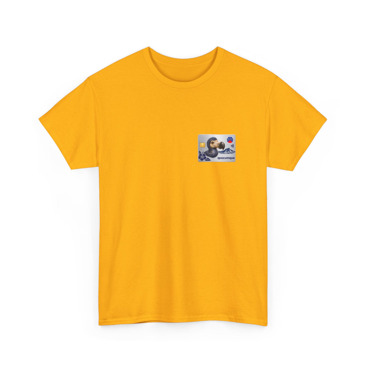 T-shirt "Quocumque Platinium", Exotisme, Destination Île de La Réunion, Confort Coton, Sobre, Elégant, Souvenir Unique, Cadeau, Unisexe, Esprit Voyageur