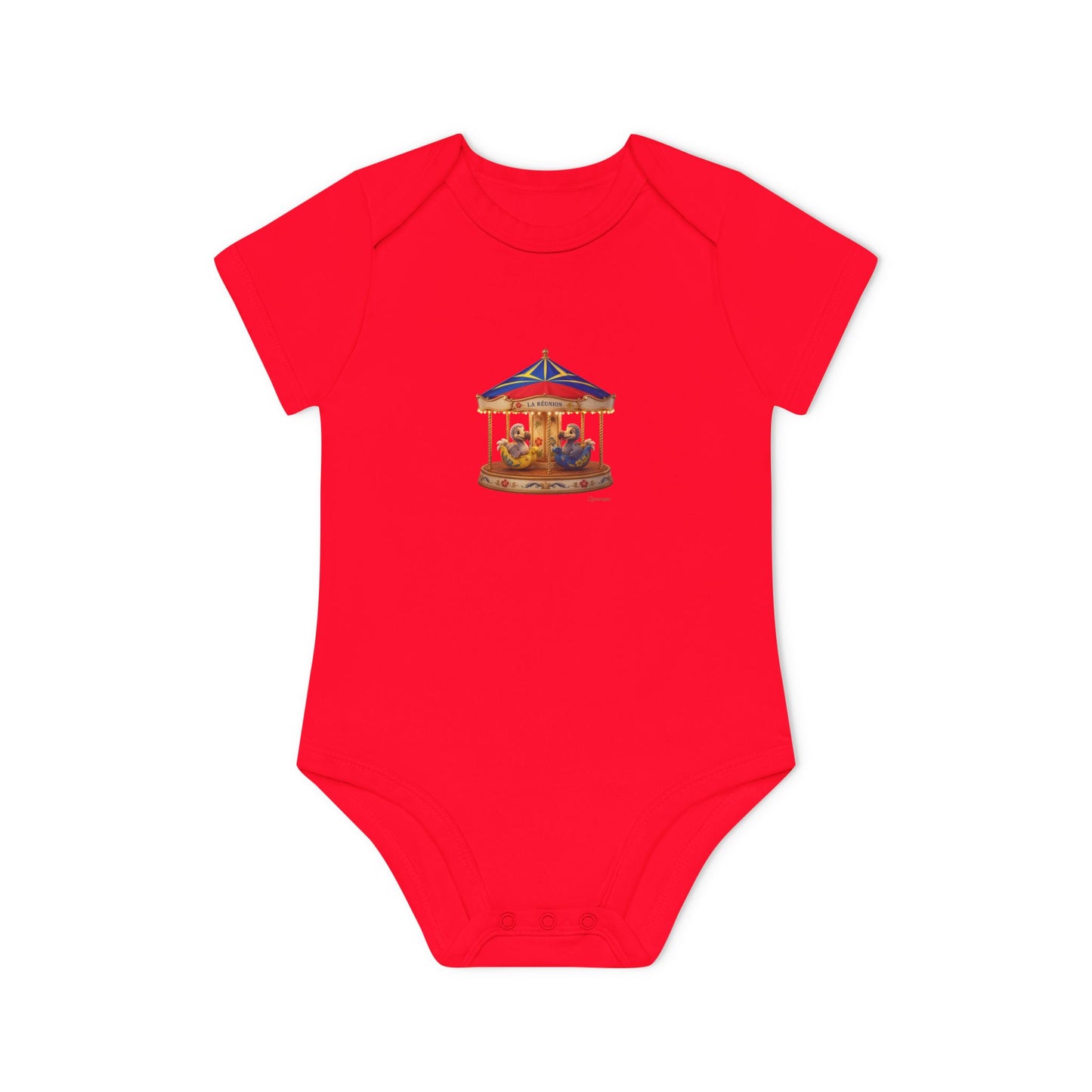 Body Bébé "Dodo Manège", Île de La Réunion, Douceur Coton, Cadeau Naissance,  Confort Coton Bio, Style Unique, Cadeau Parfait