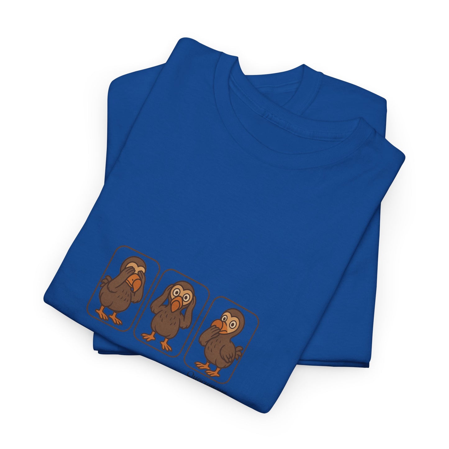 T-shirt Quocumque, "3 Dodos de la Sagesse", Confort, Souvenir Unique, Cadeau, Unisexe, Délicatesse, Homme, Femme, Adulte, Sportif, Liberté, Détente