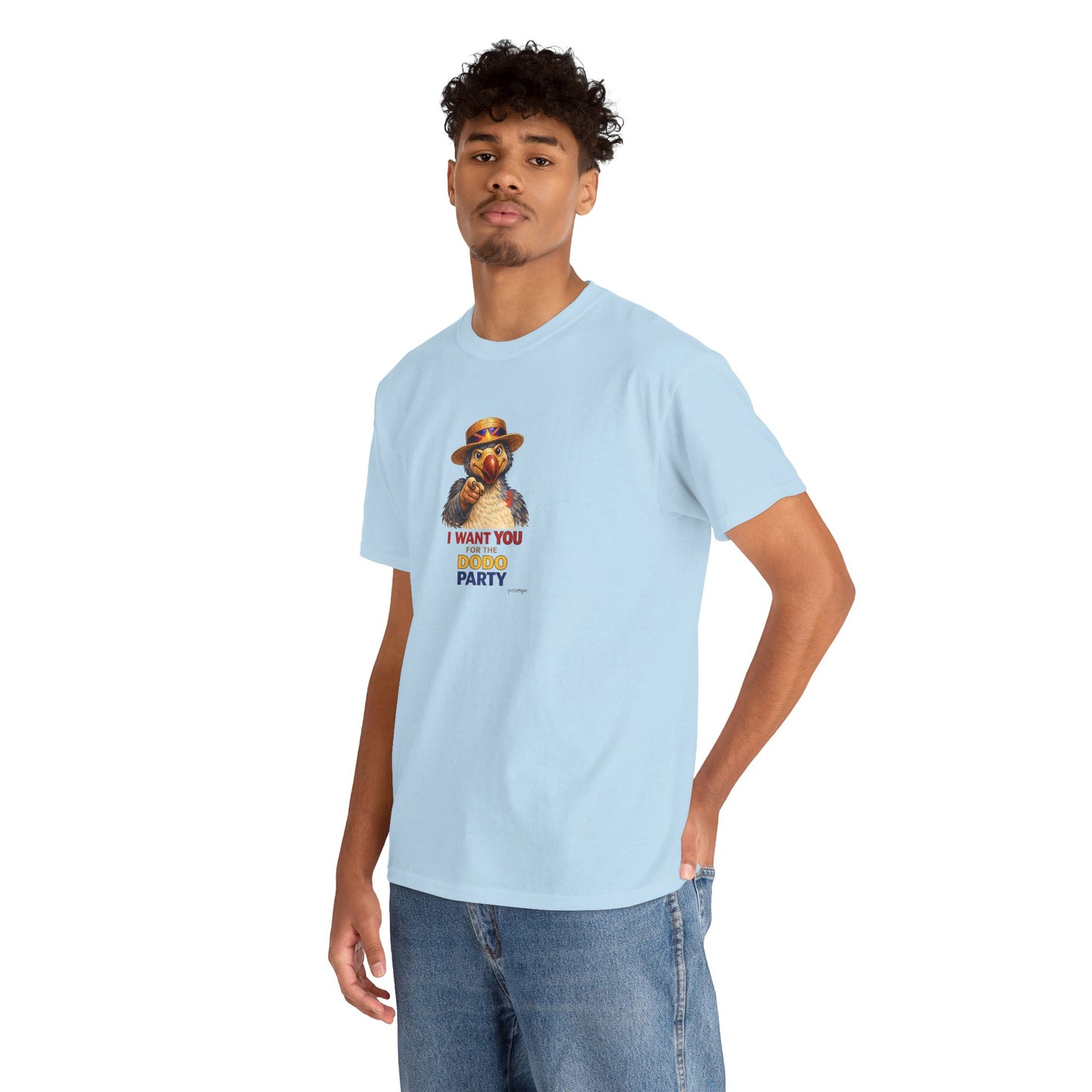 T-shirt Quocumque, " Dodo Party", Confort, Souvenir Unique, Cadeau, Unisexe, Délicatesse, Homme, Femme, Adulte, Sportif, Liberté, Détente