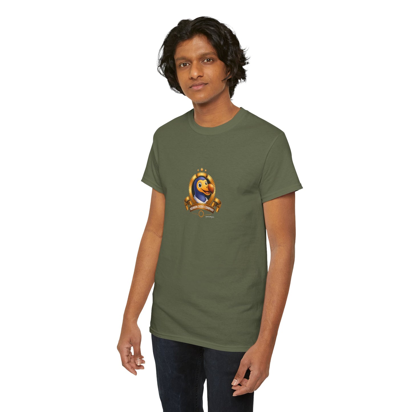 T-shirt Quocumque, " Dodo Cinéma", Île de La Réunion, Confort Coton, Elégant, Souvenir Unique, Cadeau, Unisexe, Esprit Voyageur, Créole, Bourbon