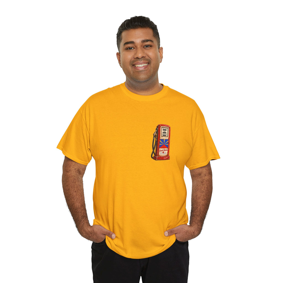 T-shirt Quocumque, "Station Essence", Discret, Île de La Réunion, Confort Coton, Elégant, Souvenir Unique, Cadeau, Unisexe, Esprit Voyageur, Créole, Bourbon