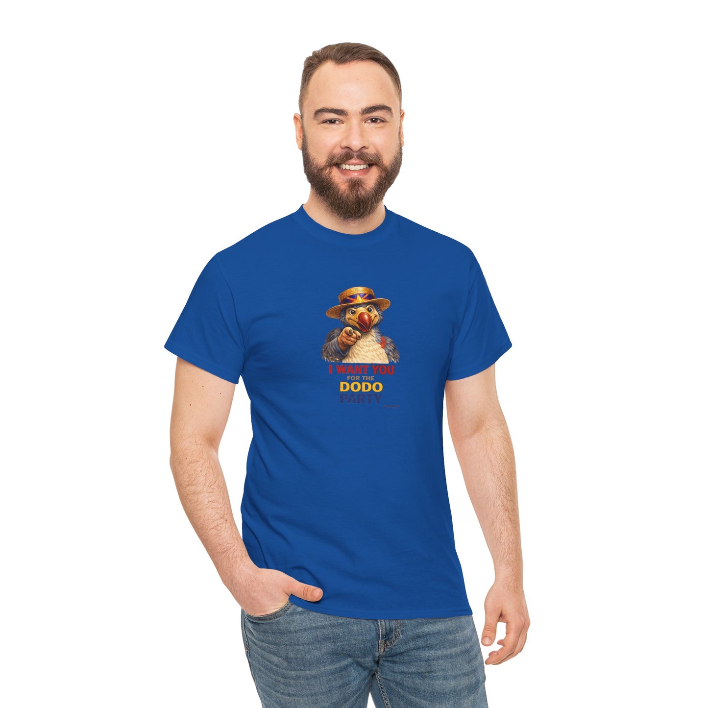 T-shirt Quocumque, " Dodo Party", Confort, Souvenir Unique, Cadeau, Unisexe, Délicatesse, Homme, Femme, Adulte, Sportif, Liberté, Détente