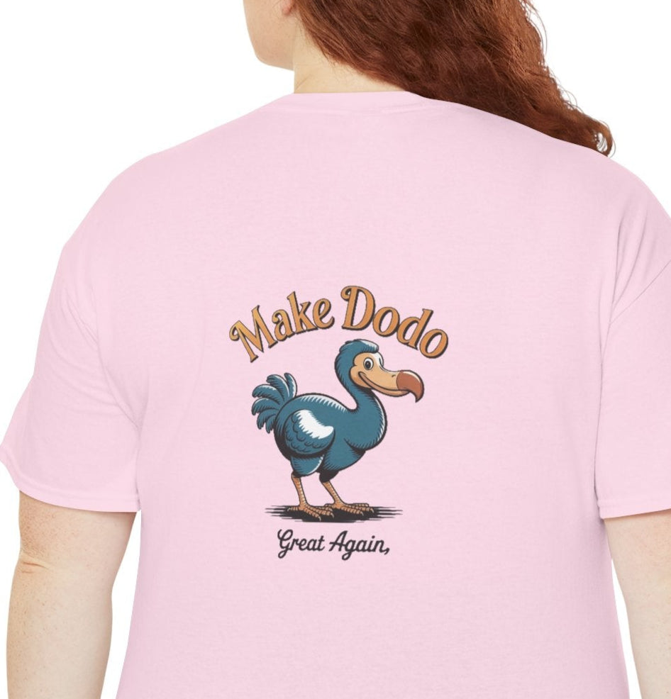 T-Shirt "Make Dodo Great Again", Exotisme, Destination Île de La Réunion, Confort Coton, Sobre, Elégant, Souvenir Unique, Cadeau, Unisexe, Esprit Voyageur