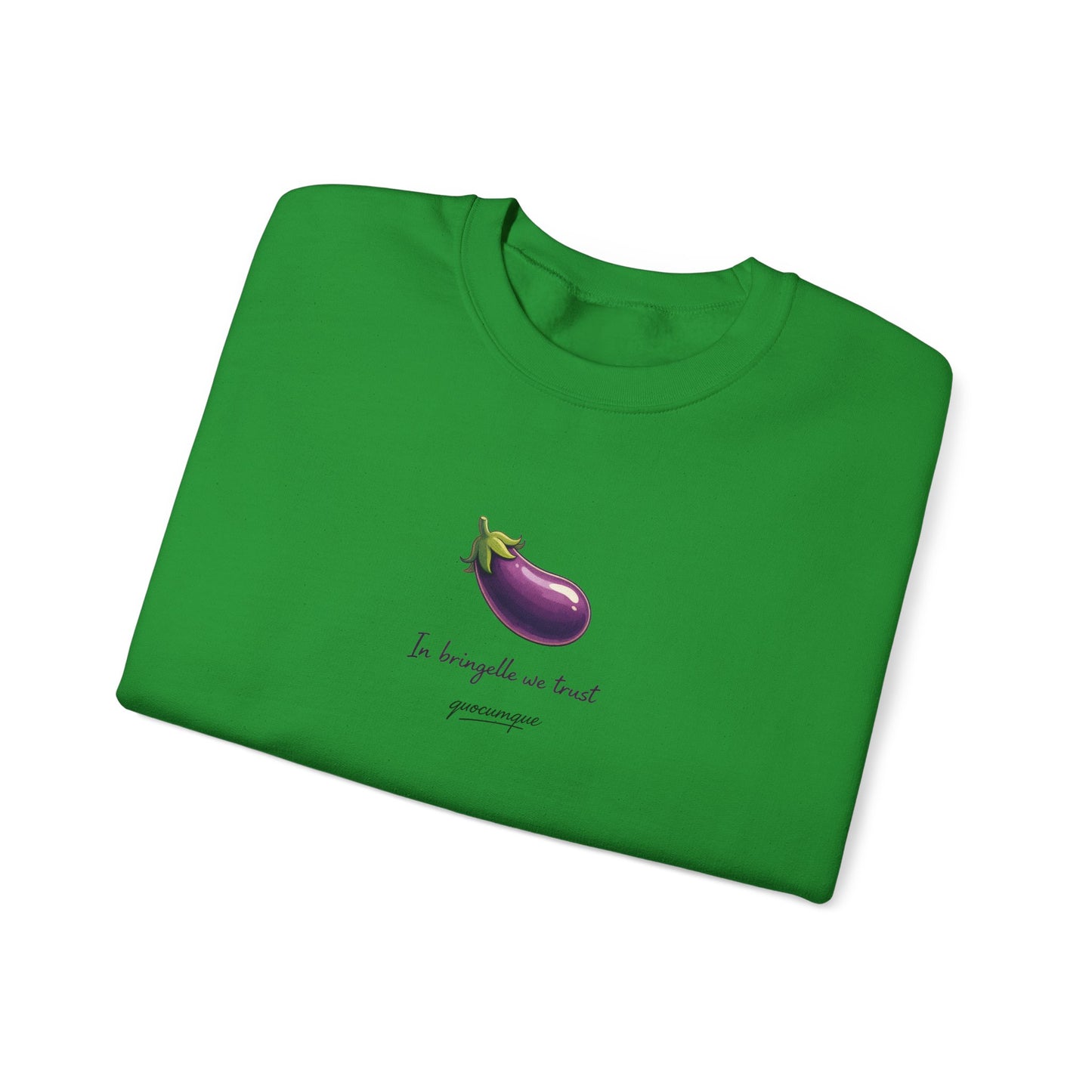 Sweat Quocumque "Bringelle", Exotique, Destination Île De La Réunion, Adulte, Homme, Femme, Sportive, Sportif, Décontracté, Drapeau Régional