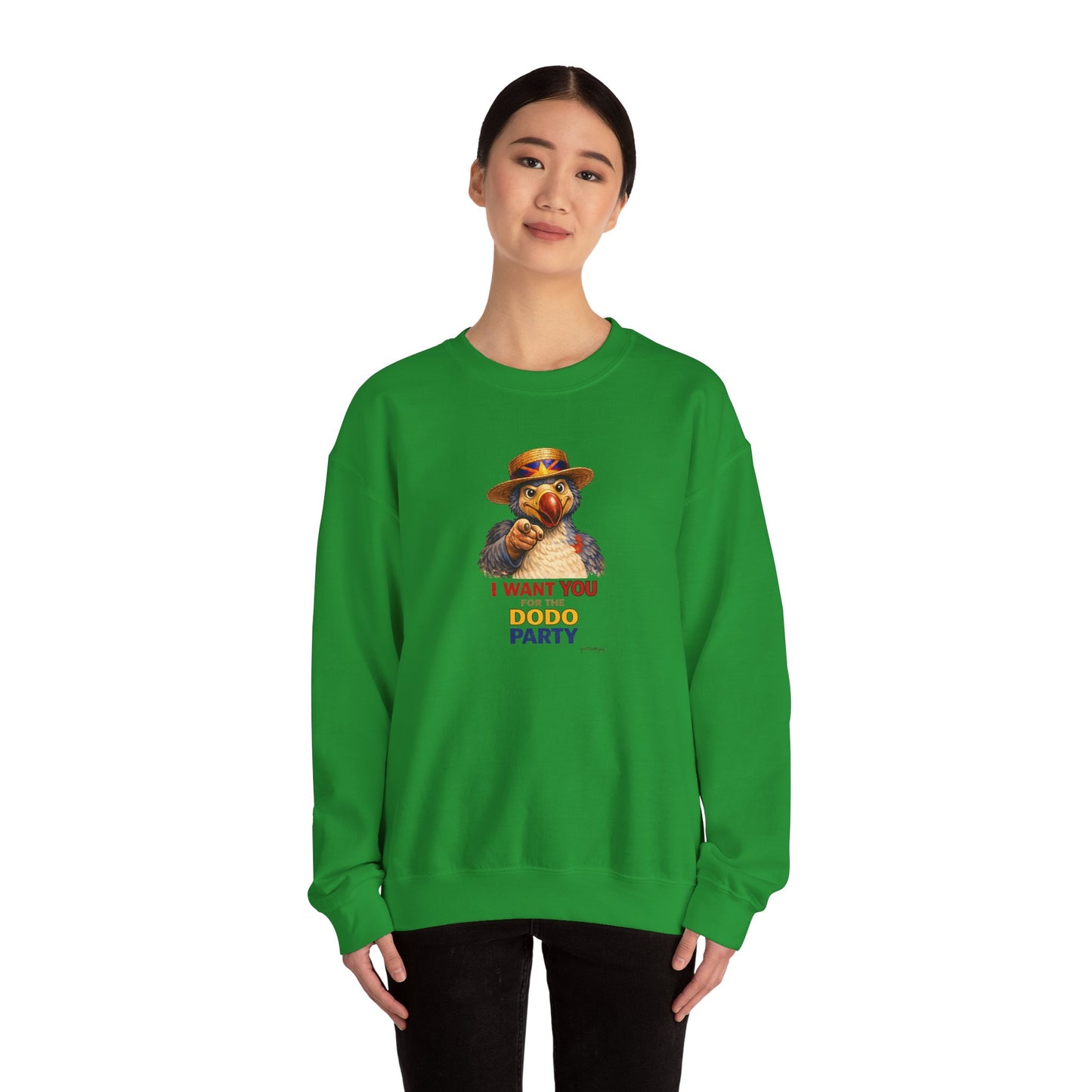 Sweat Quocumque "Dodo Party", Exotique, Destination Île De La Réunion, Adulte, Homme, Femme, Sportive, Sportif, Décontracté, Élégant, Classique,