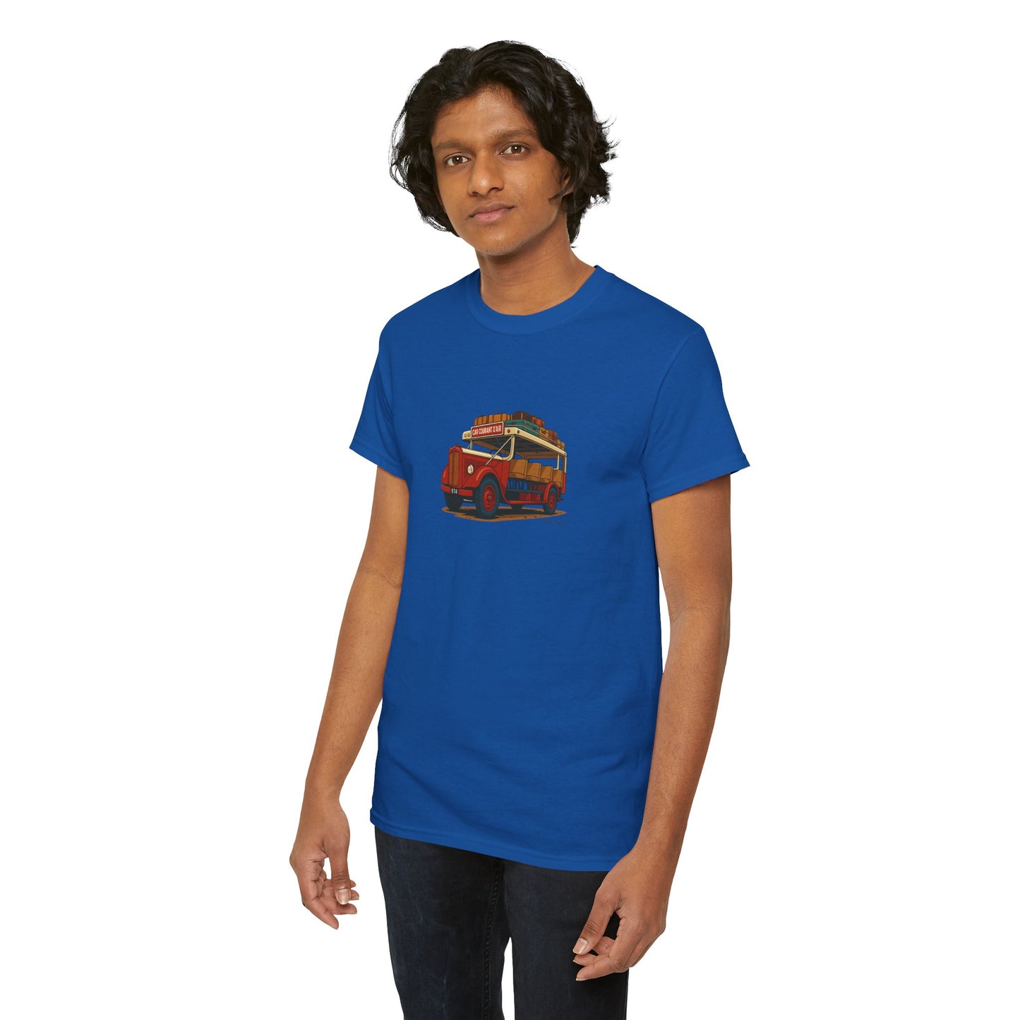 T-shirt "Car Courant d'Air, Exotisme, Destination Île de La Réunion, Confort Coton, Sobre, Elégant, Souvenir Unique, Cadeau, Unisexe, Esprit Voyageur