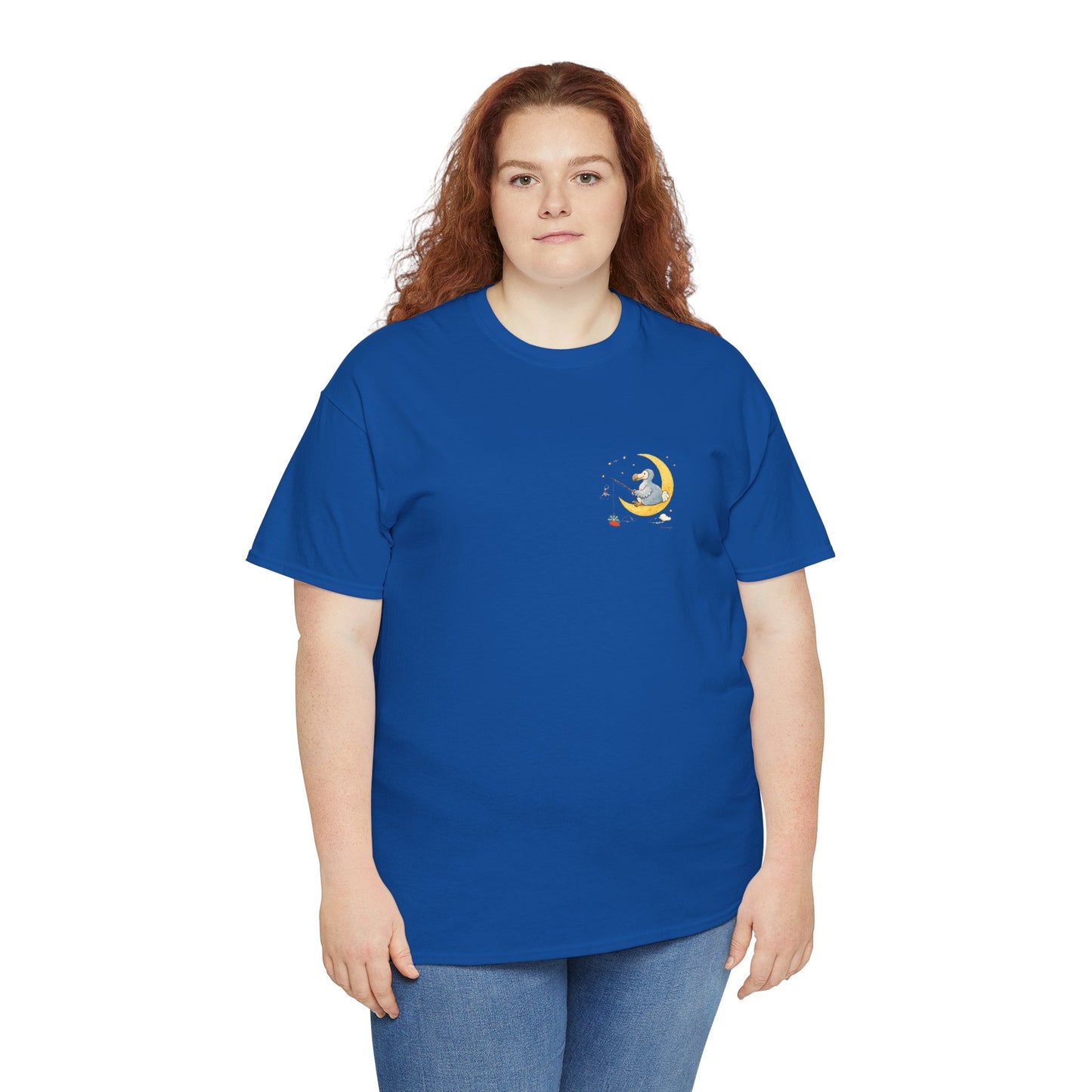 T-shirt "Dodo Lune ", Île de La Réunion", Confort Coton, Sobre, Elégant, Souvenir Unique, Cadeau, Unisexe, Esprit Voyageur