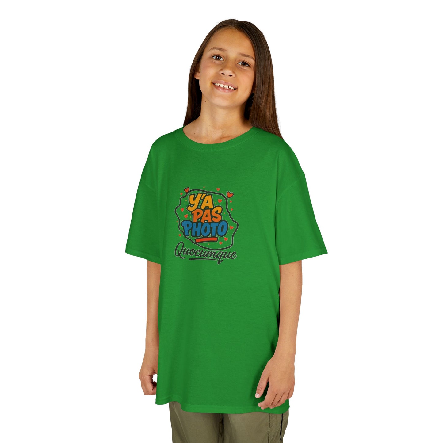 T-shirt Île de La Réunion, Douceur Coton,  Pour les enfants de 5-6 ans( Taille XS), Pour les 7-8 ans( taille S), Pour les 9-10 ans( taille M), Pour les 11-12 ans( taille L), Pour les 13-14 ans( taille XLS)