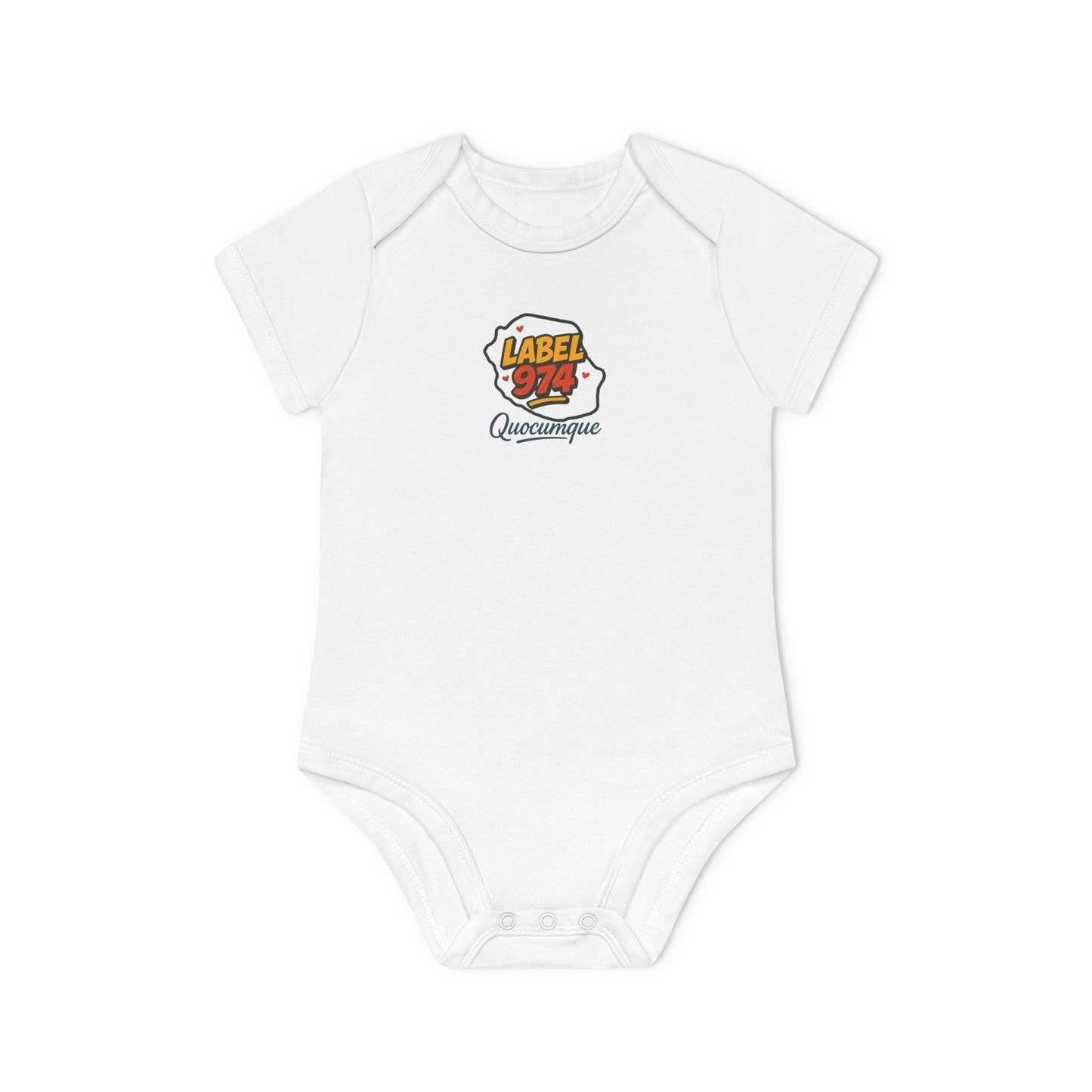 Body Bébé "Label 974", Île de La Réunion, Douceur Coton, Cadeau Naissance,  Confort Coton Bio, Style Unique, Cadeau Parfait