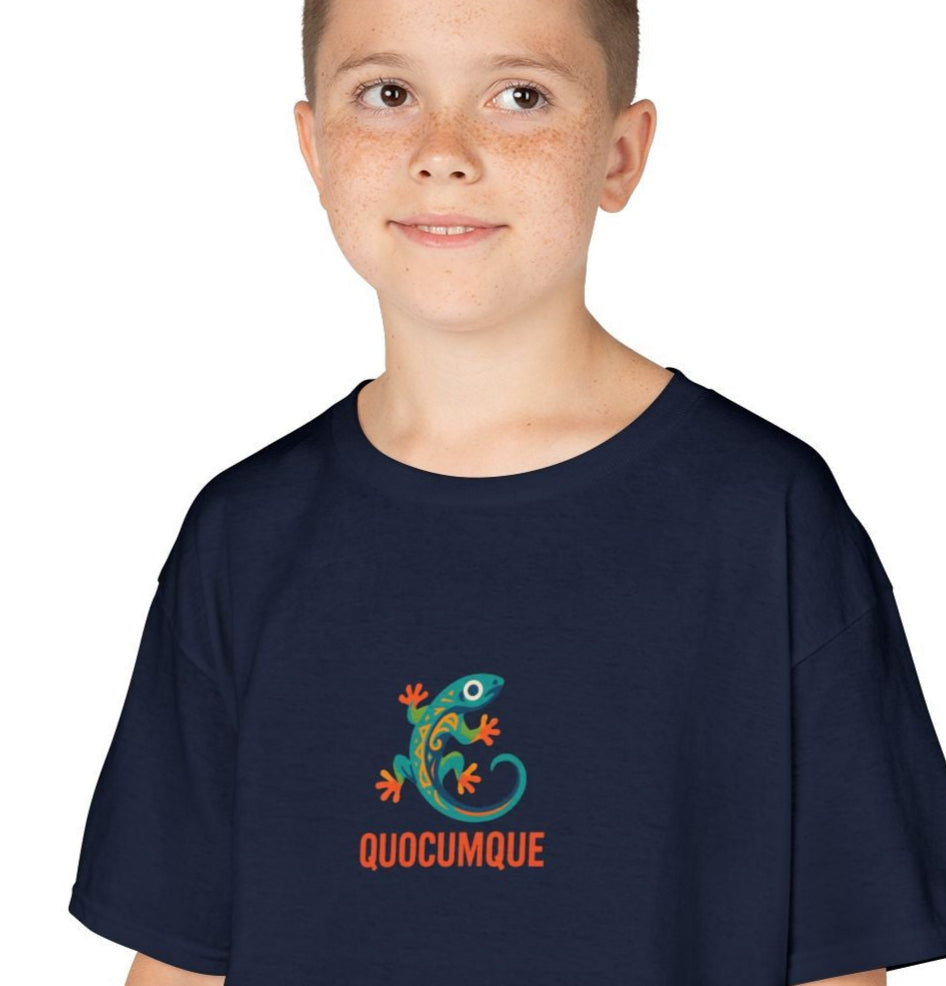 T-shirt Quocumque, "Margouillat", Animal Mascotte Réunion, Douceur Coton, Pour les enfants de 5-6 ans( Taille XS), Pour les 7-8 ans( taille S), Pour les 9-10 ans( taille M), Pour les 11-12 ans( taille L), Pour les 13-14 ans( taille XLS)