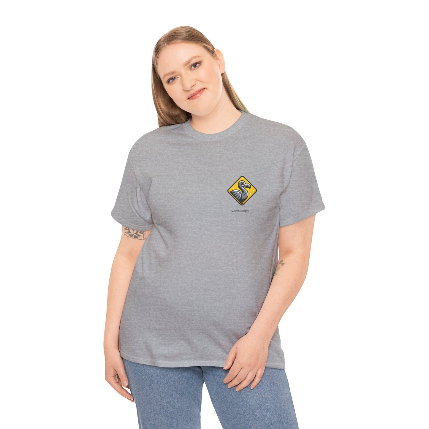 T-shirt Quocumque, "Dodo", Île de La Réunion, Confort Coton, Elégant, Souvenir Unique, Cadeau, Unisexe, Esprit Voyageur, Créole, Bourbon