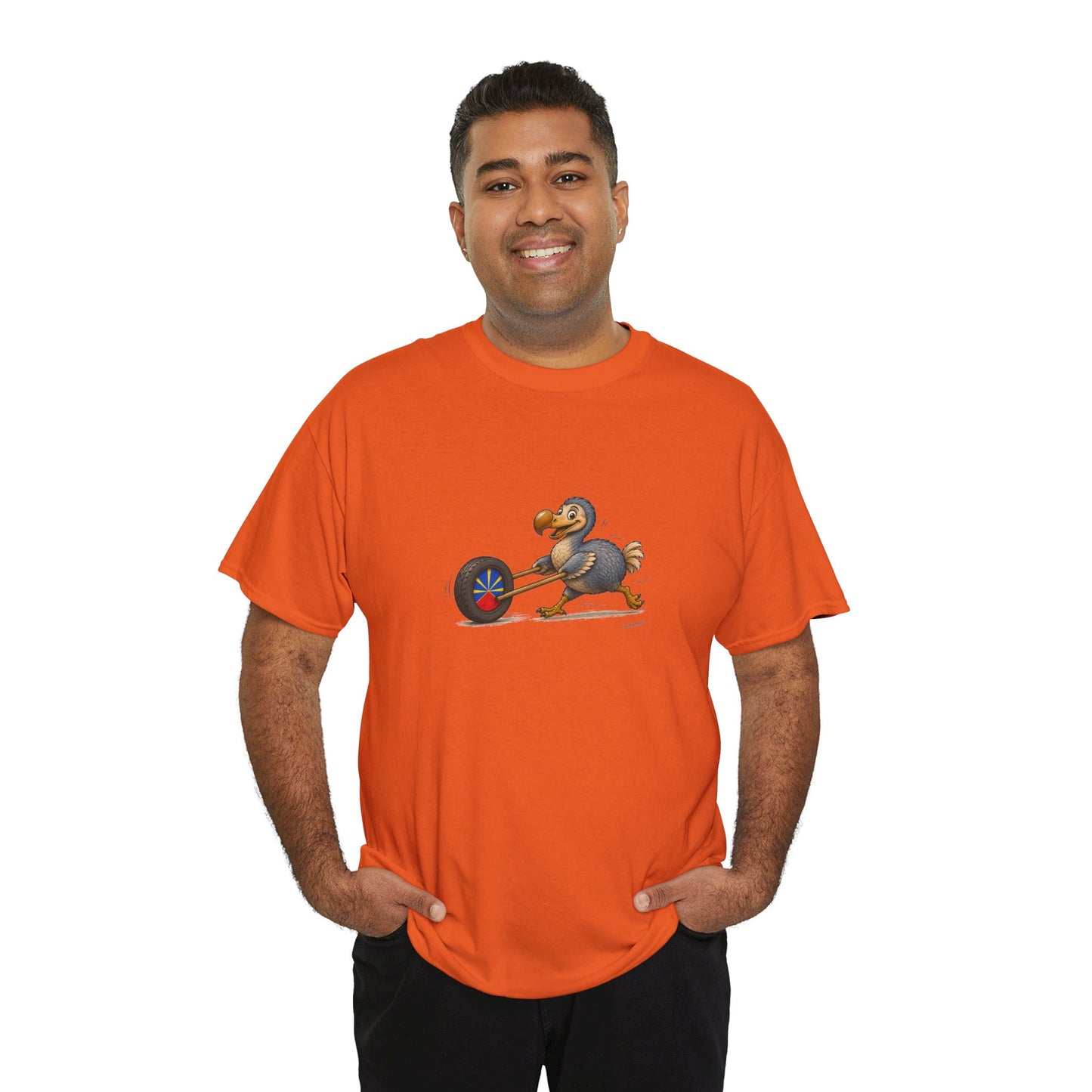 T-shirt Quocumque, "La Roue", Île de La Réunion, Confort Coton, Elégant, Souvenir Unique, Cadeau, Unisexe, Esprit Voyageur, Créole, Bourbon