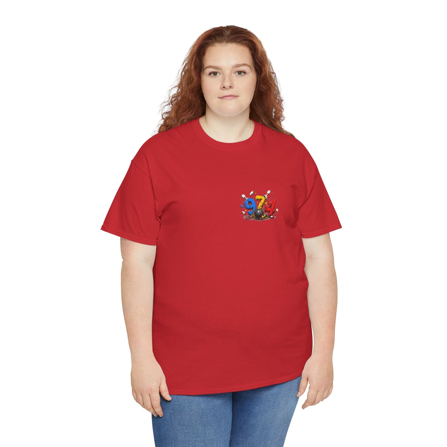 T-shirt " 974 Bowling ", Destination Île de La Réunion, Confort Coton, Sobre, Elégant, Souvenir Unique, Vêtement Adulte, Unisexe, Esprit Voyageur
