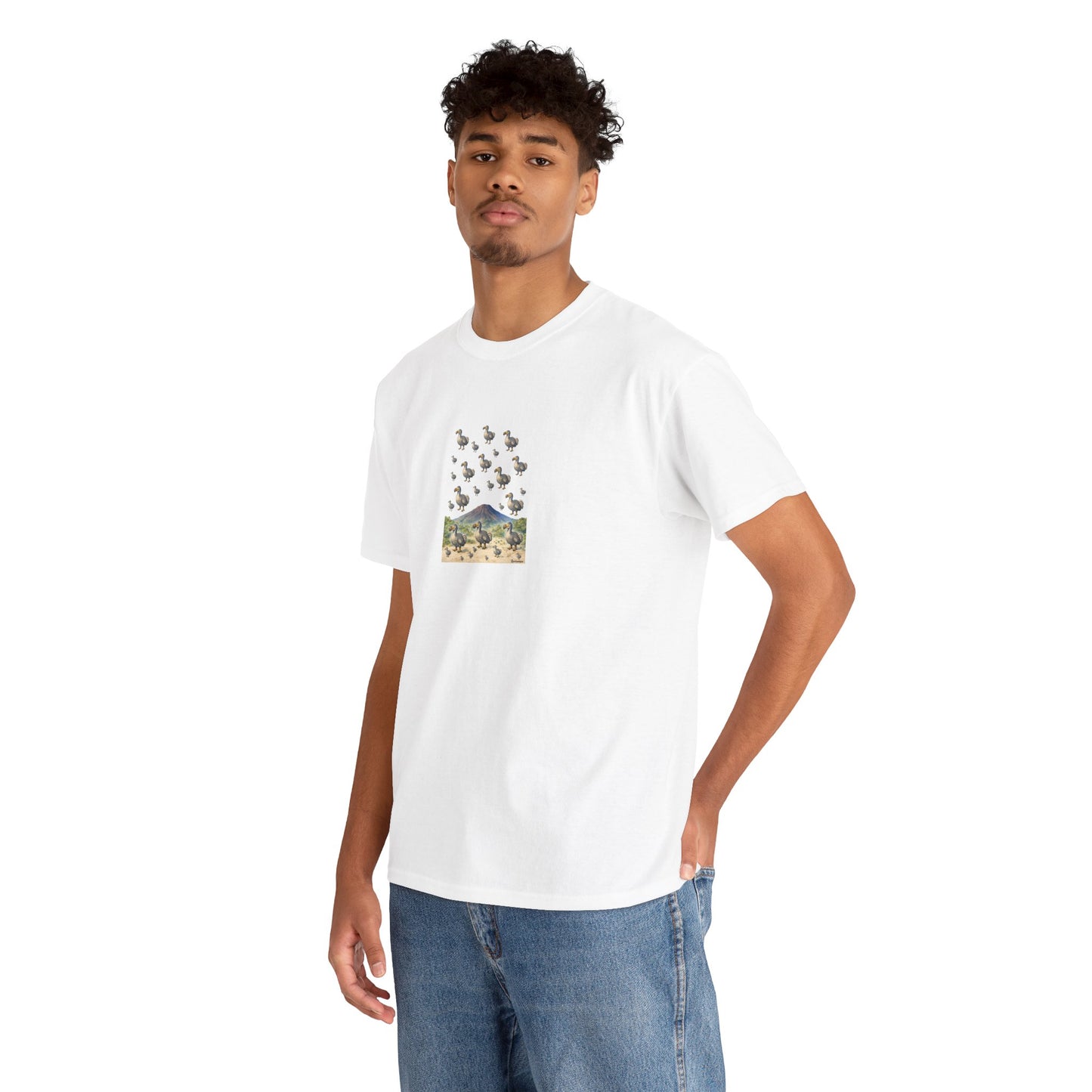 T-shirt "Groupe Dodo ", Île de La Réunion", Confort Coton, Sobre, Elégant, Souvenir Unique, Cadeau, Unisexe, Esprit Voyageur