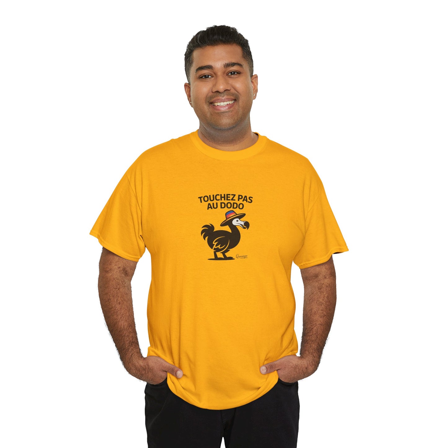 T-shirt Quocumque, " Touchez pas au Dodo ", Confort, Souvenir Unique, Cadeau, Unisexe, Délicatesse, Homme, Femme, Adulte, Sportif, Liberté, Détente